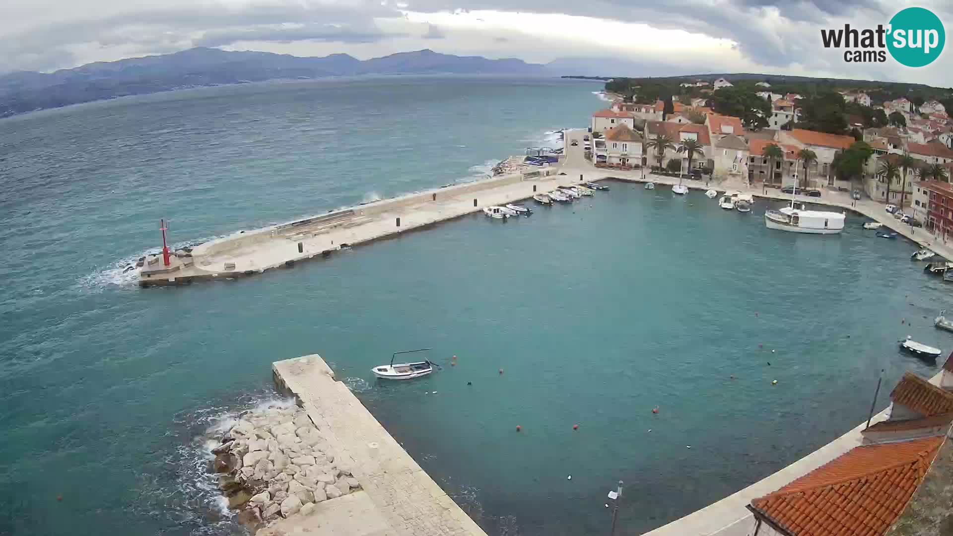 Webcam Sutivan Panorama – Vista en vivo desde la isla de Brač