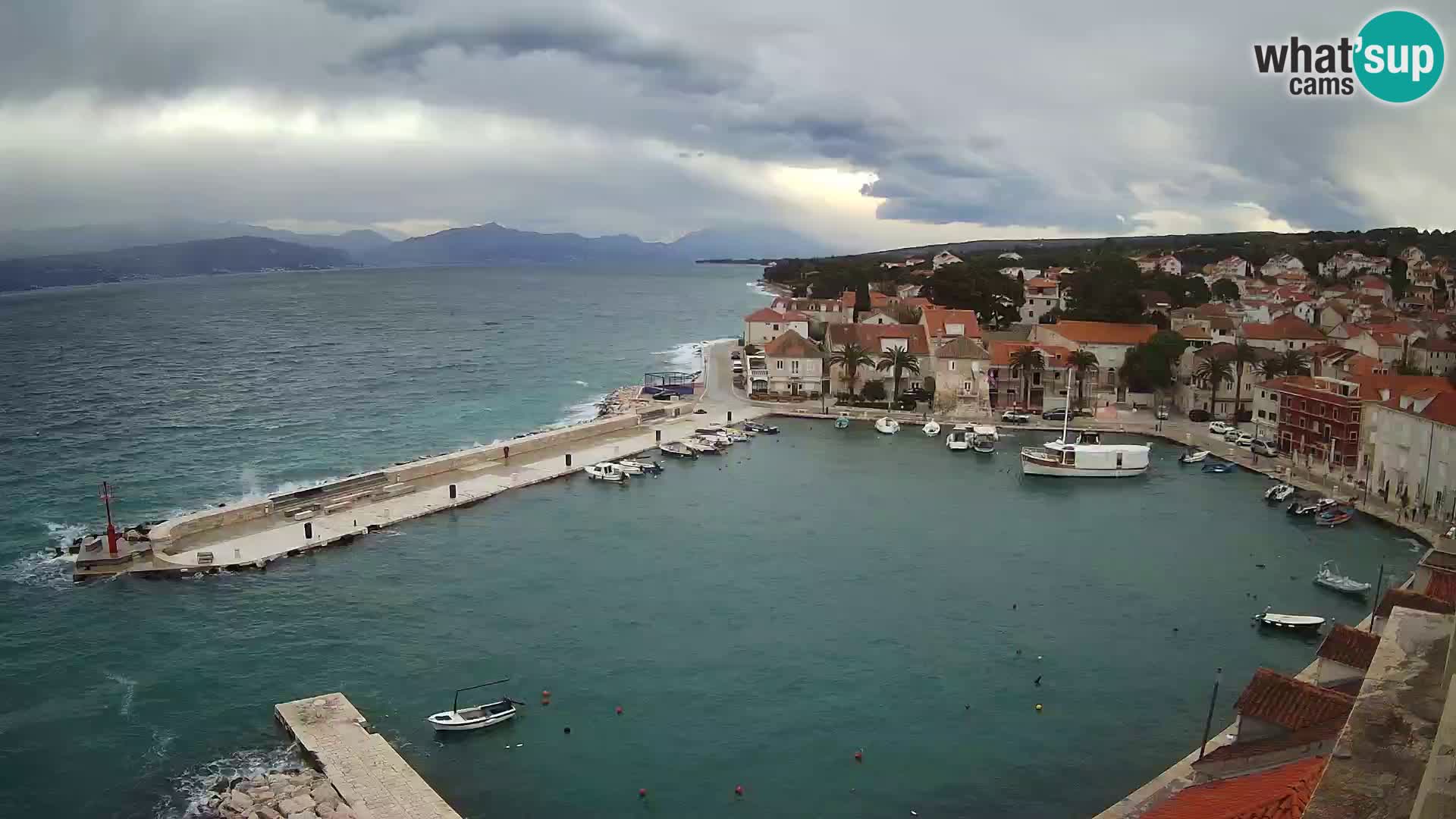 Webcam Sutivan panorama – Vista live dall’isola di Brač