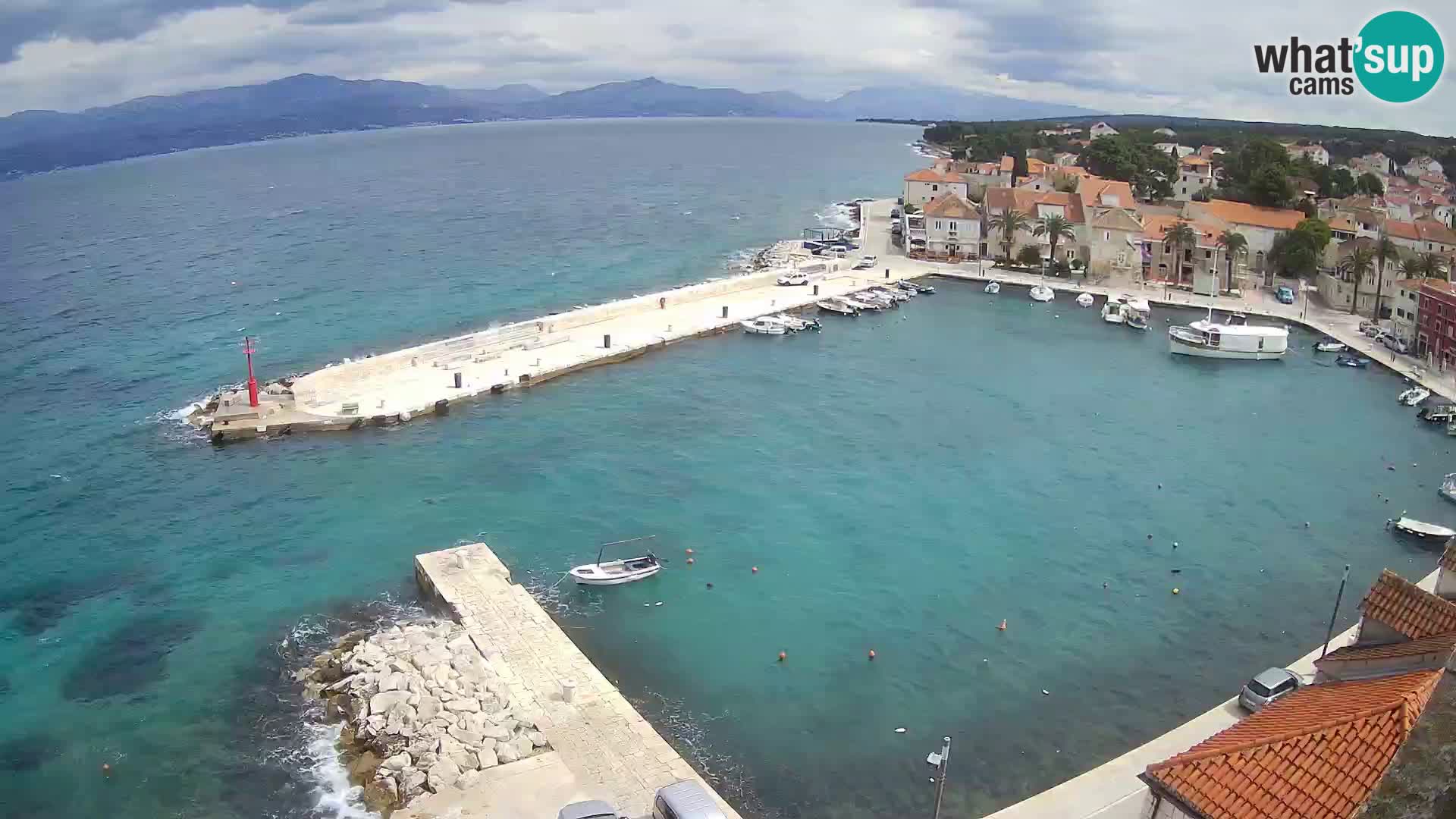 Web kamera Sutivan panorama – Pogled uživo s otoka Brača