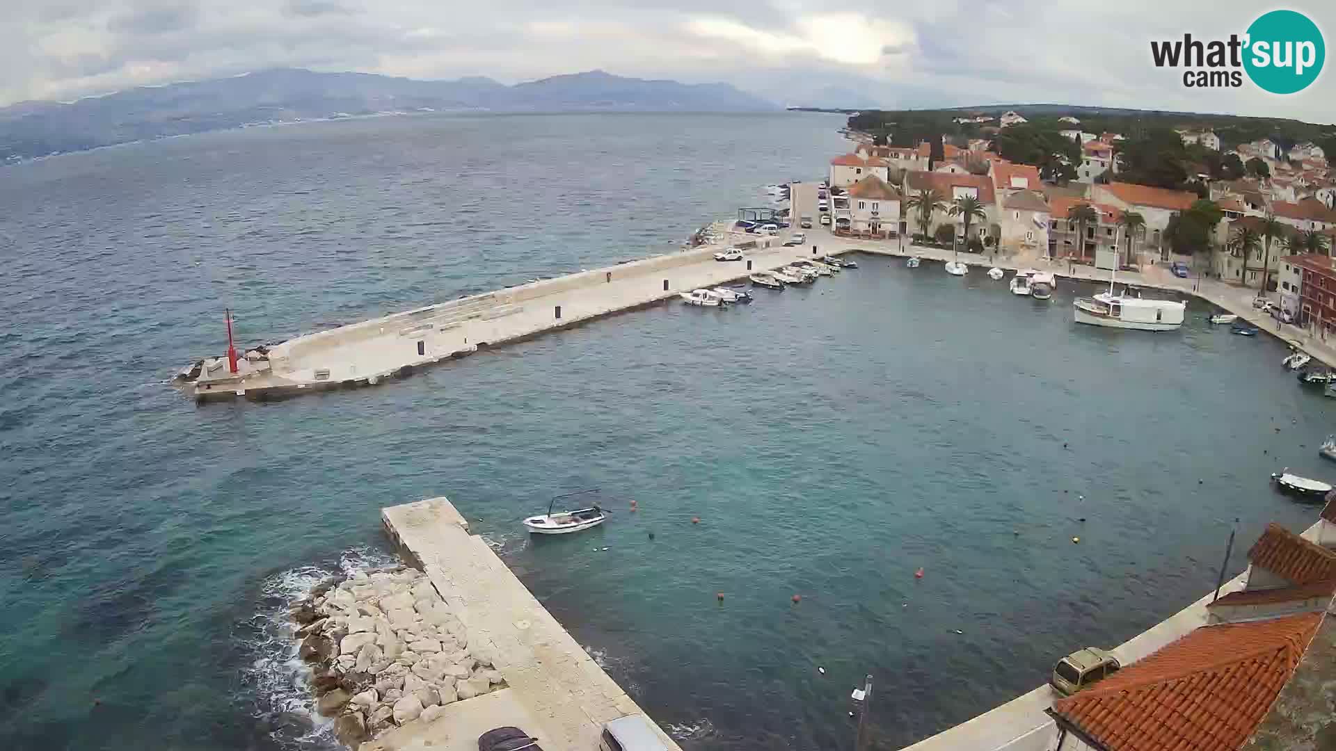 Webcam Sutivan panorama – Vista live dall’isola di Brač