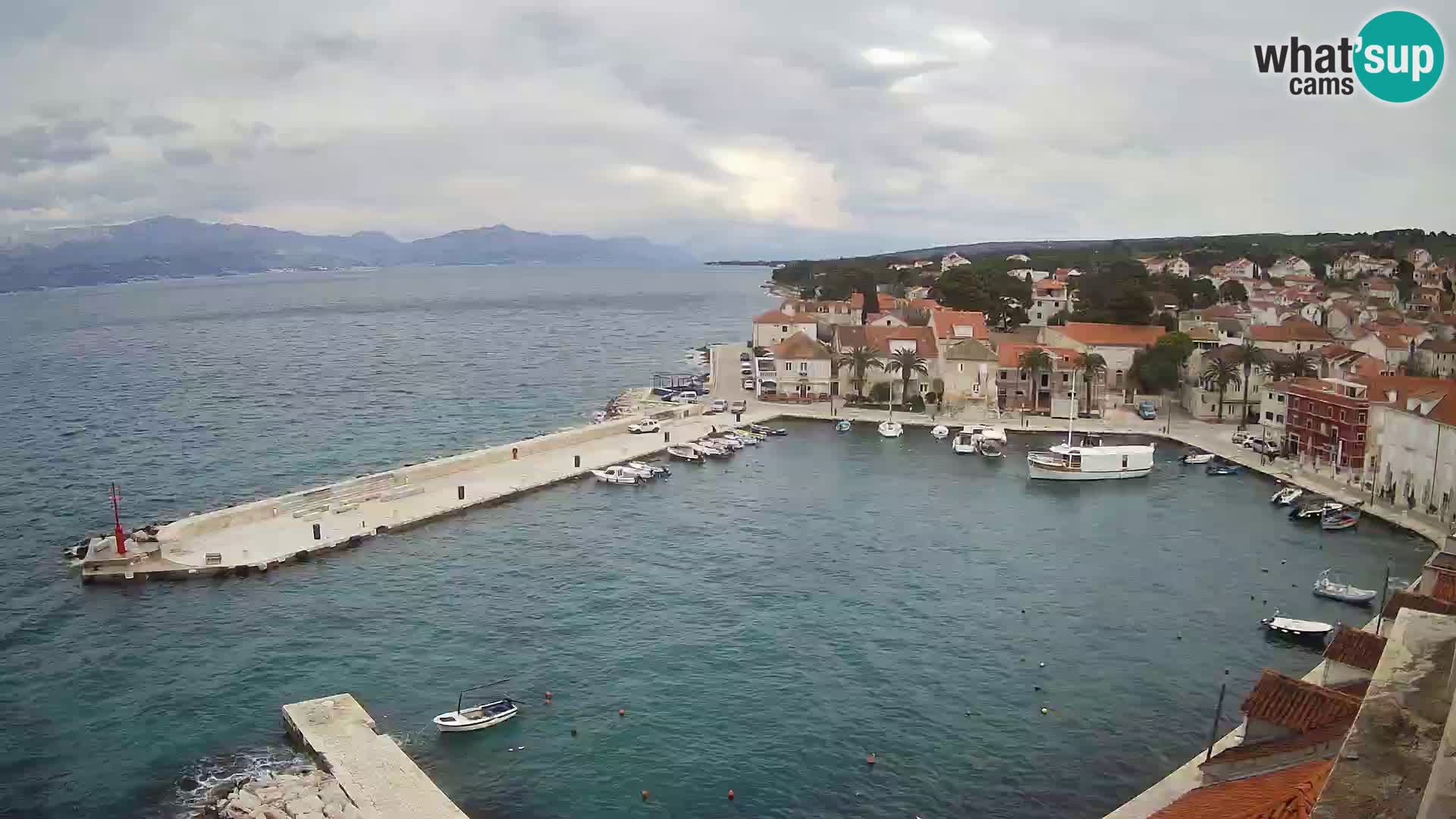 Webcam Sutivan Panorama – Vista en vivo desde la isla de Brač