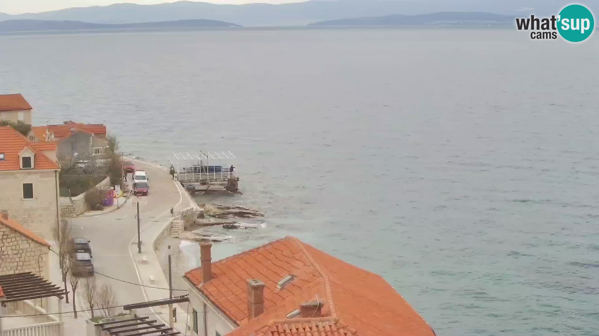 Spletna kamera Sutivan panorama – pogled v živo z otoka Brač