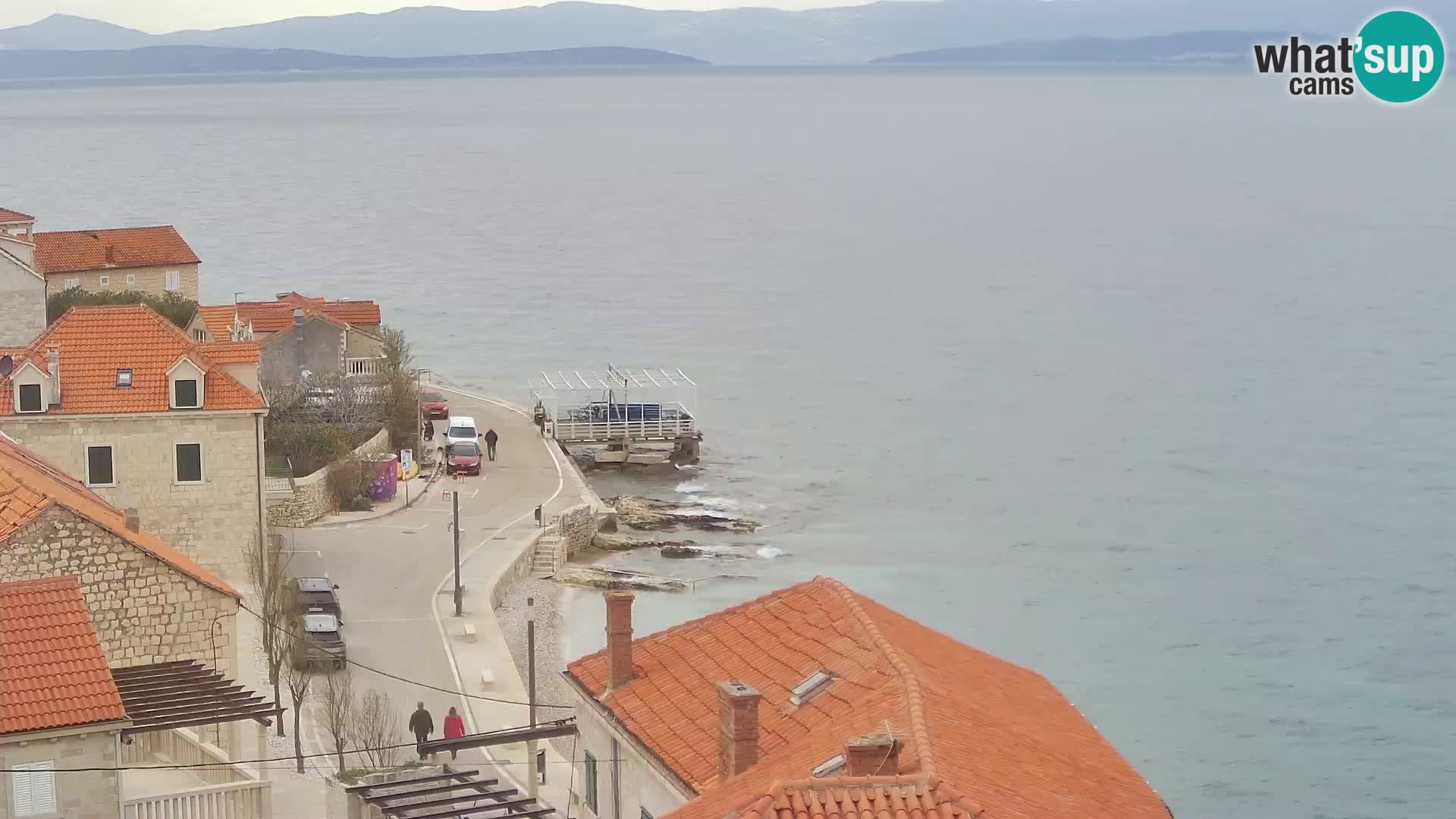 Spletna kamera Sutivan panorama – pogled v živo z otoka Brač