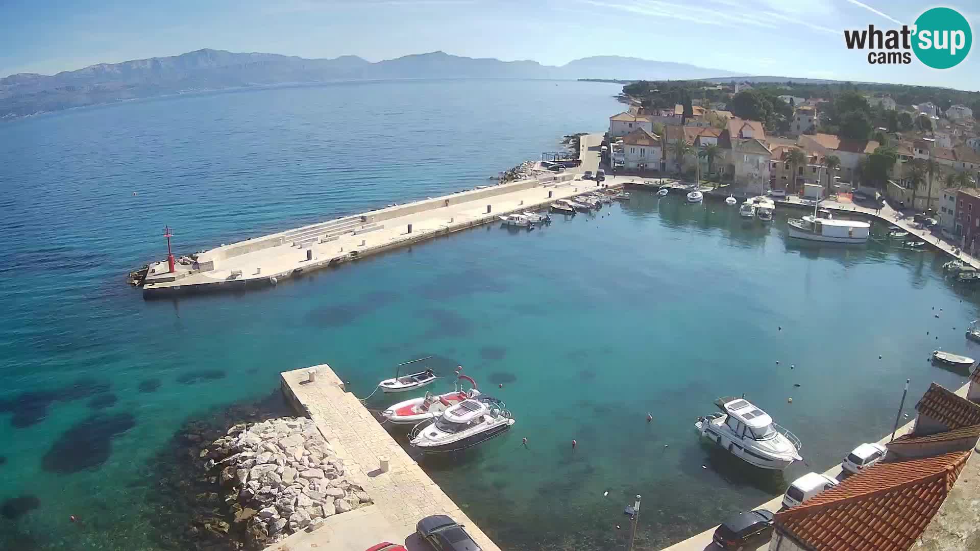 Webcam Sutivan Panorama – Vista en vivo desde la isla de Brač
