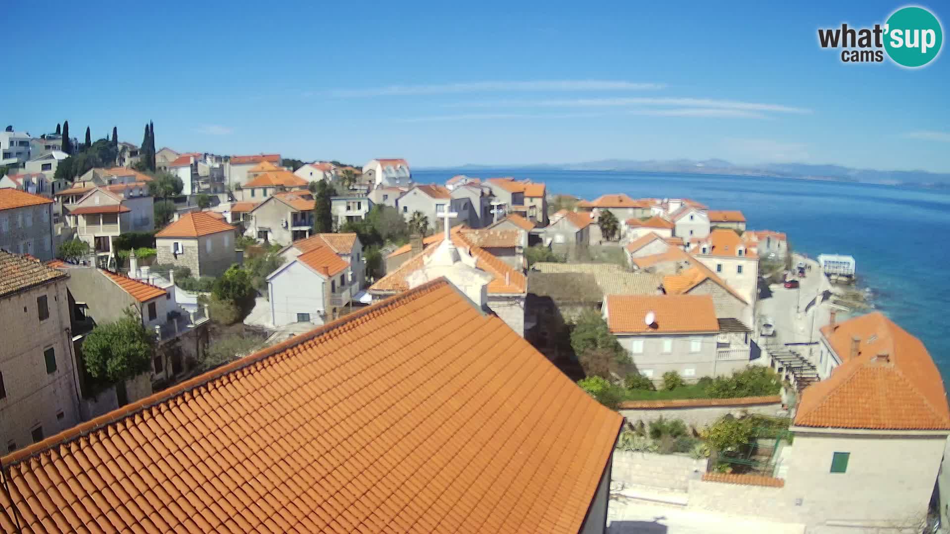 Web kamera Sutivan panorama – Pogled uživo s otoka Brača