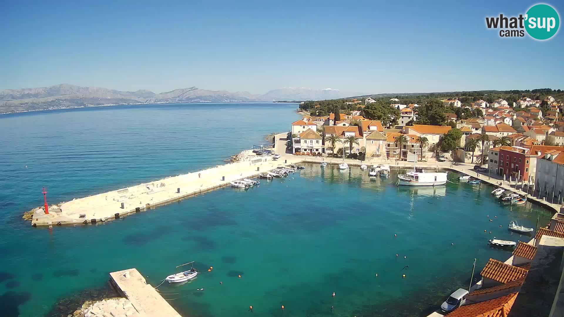 Web kamera Sutivan panorama – Pogled uživo s otoka Brača