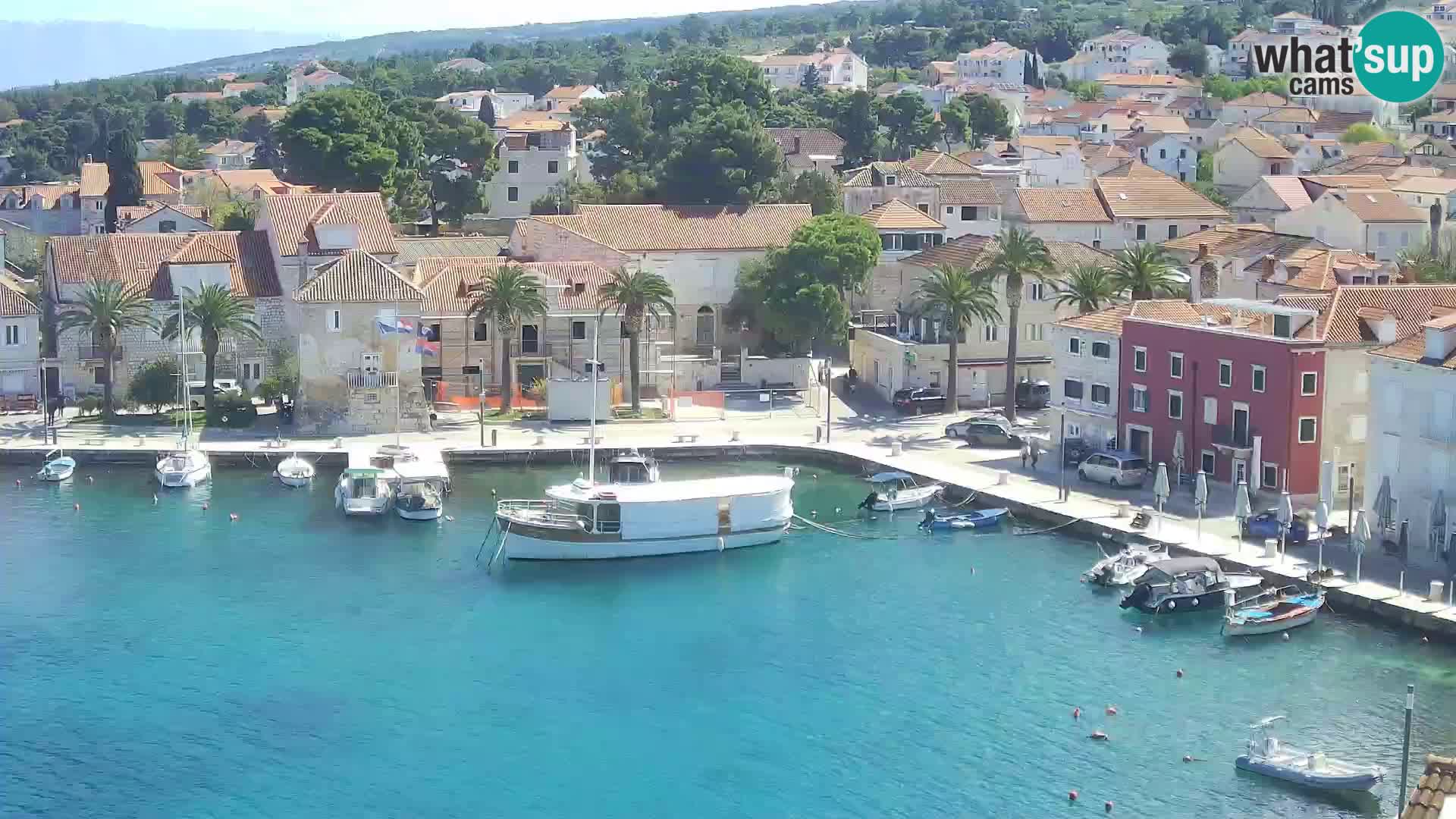 Spletna kamera Sutivan panorama – pogled v živo z otoka Brač