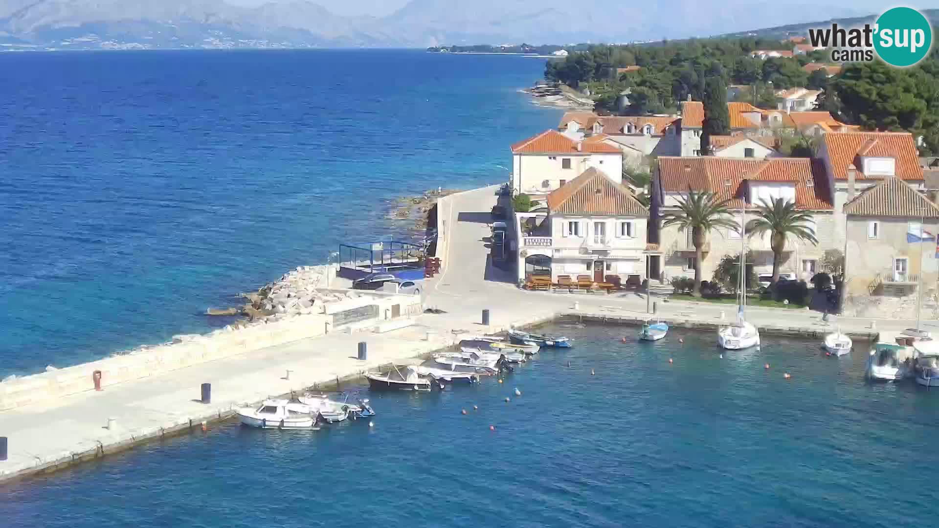 Spletna kamera Sutivan panorama – pogled v živo z otoka Brač