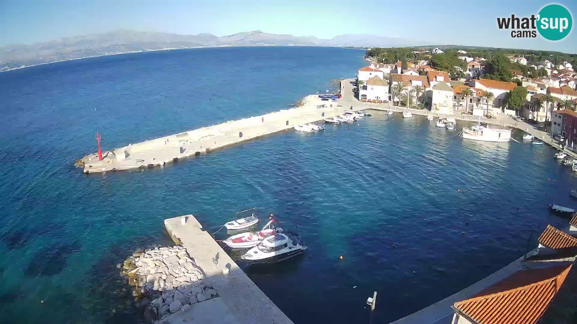 Webcam Sutivan panorama – Vista live dall’isola di Brač