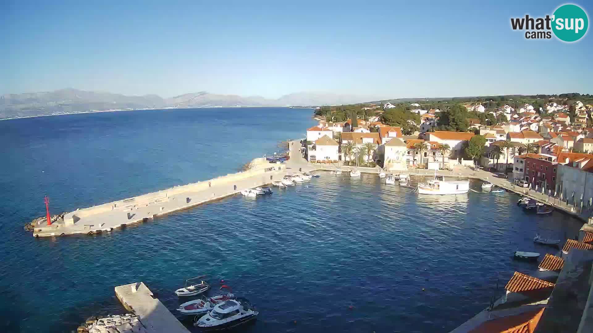 Webcam Sutivan panorama – Vista live dall’isola di Brač