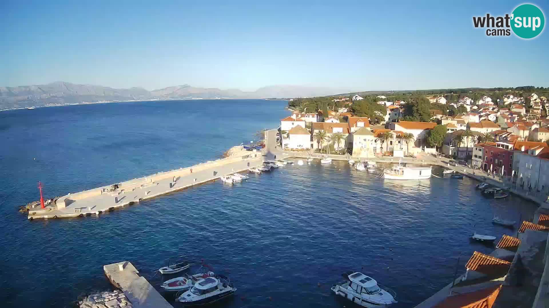 Webcam Sutivan panorama – Vista live dall’isola di Brač
