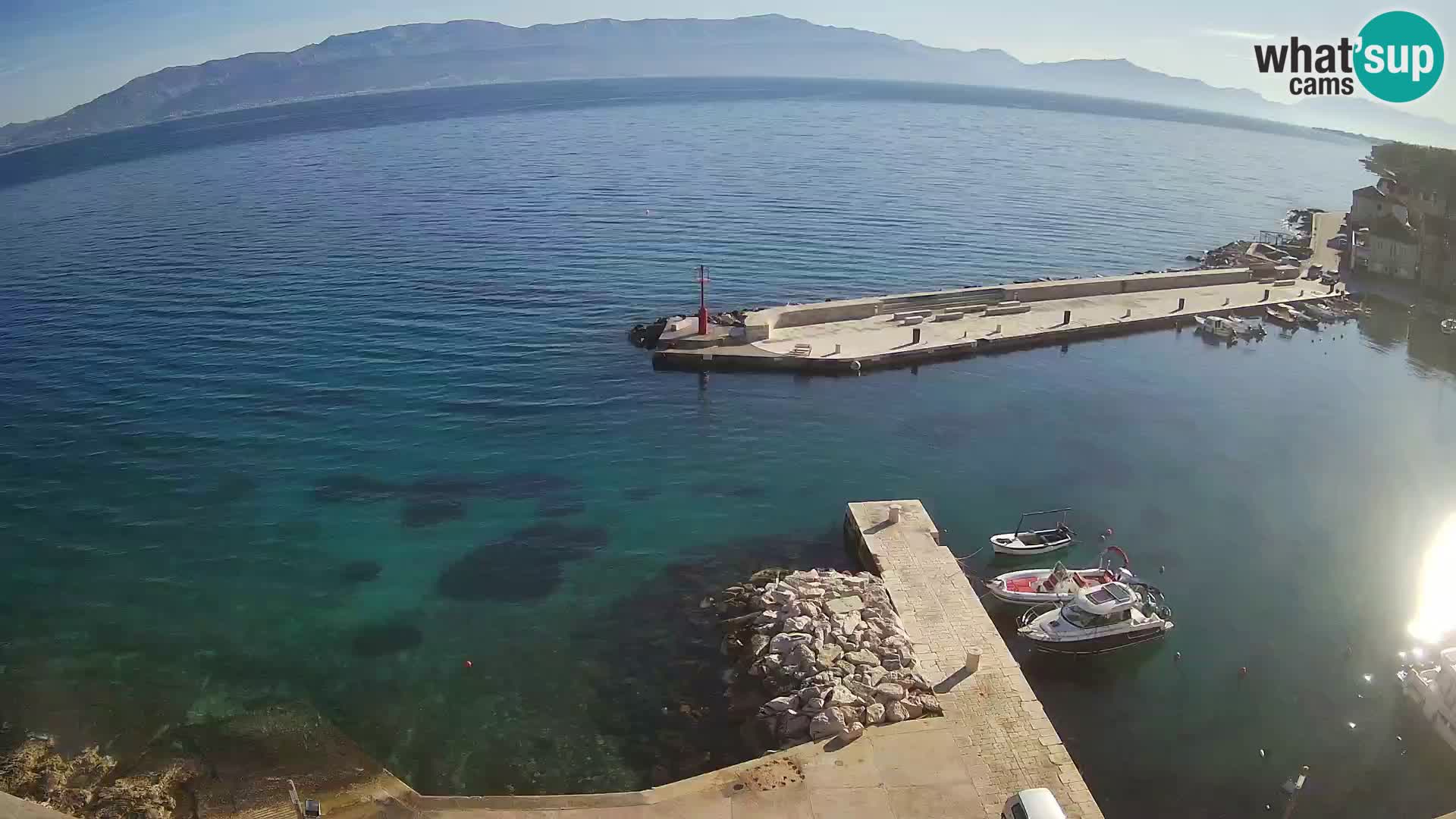 Webcam Sutivan panorama – Vista live dall’isola di Brač