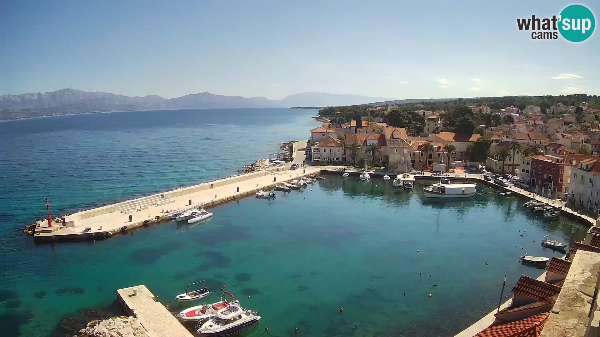 Webcam Sutivan Panorama – Vista en vivo desde la isla de Brač