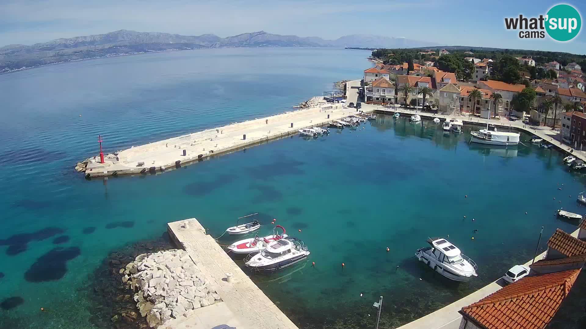 Webcam Sutivan Panorama – Vista en vivo desde la isla de Brač