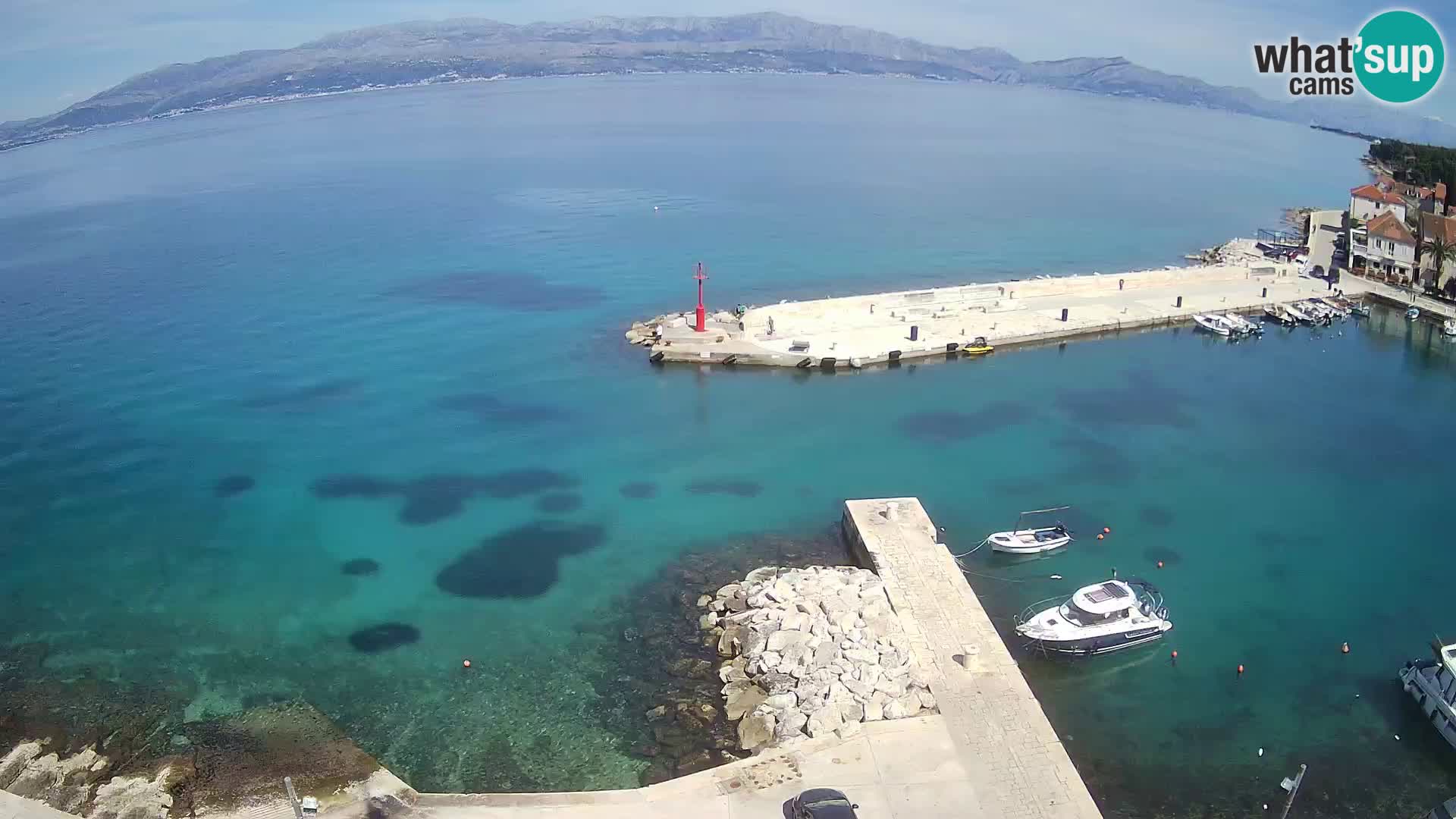 Webcam Sutivan panorama – Vista live dall’isola di Brač