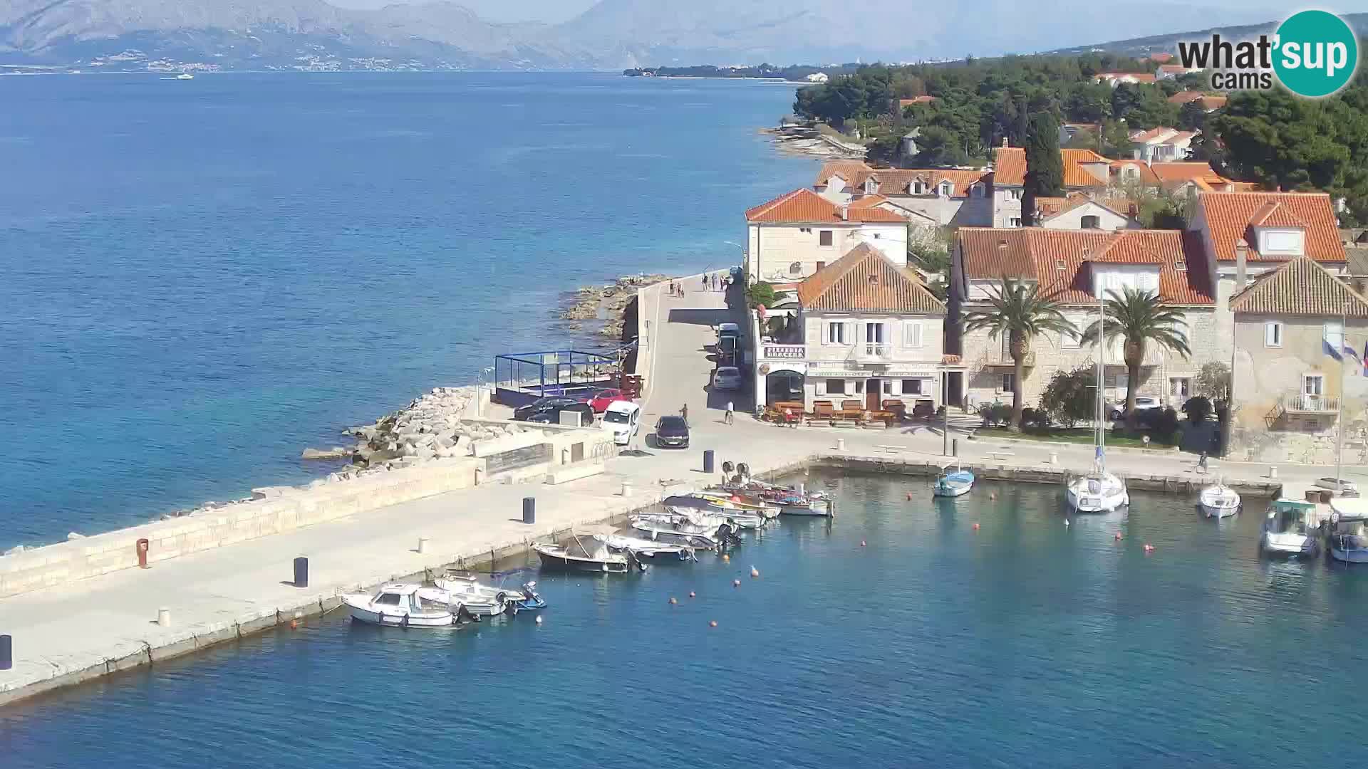Spletna kamera Sutivan panorama – pogled v živo z otoka Brač