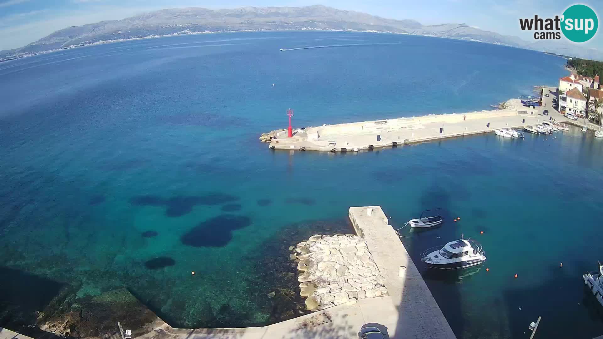 Web kamera Sutivan panorama – Pogled uživo s otoka Brača