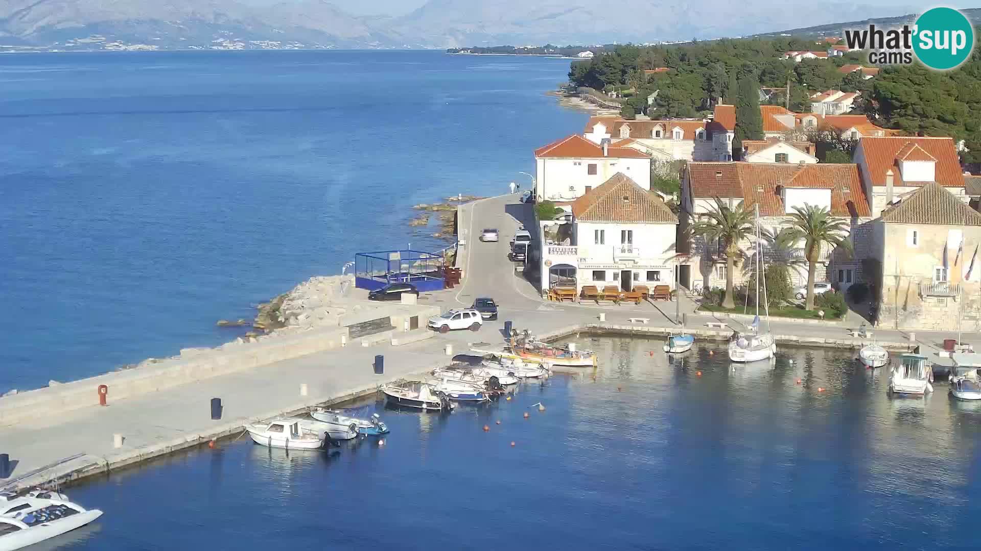 Web kamera Sutivan panorama – Pogled uživo s otoka Brača