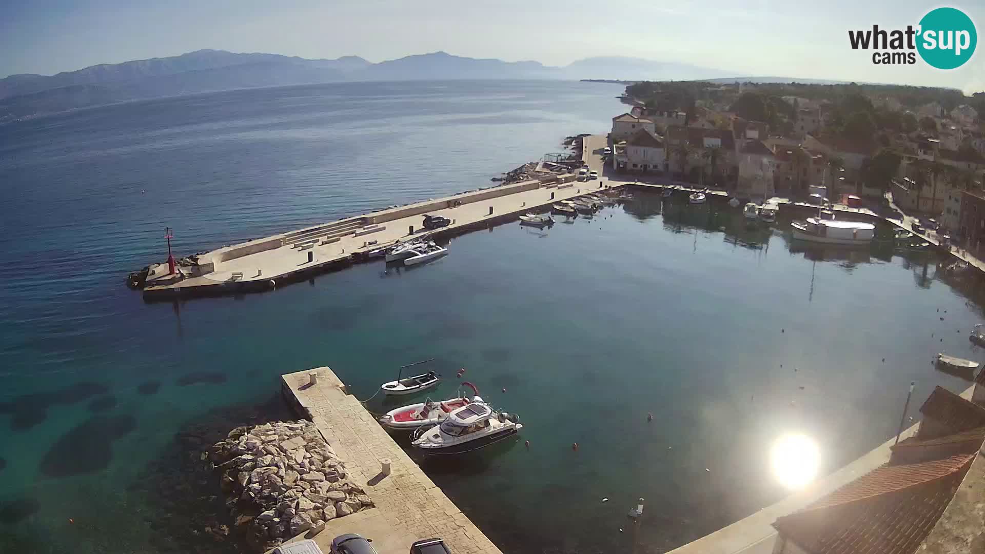 Webcam Sutivan panorama – Vista live dall’isola di Brač