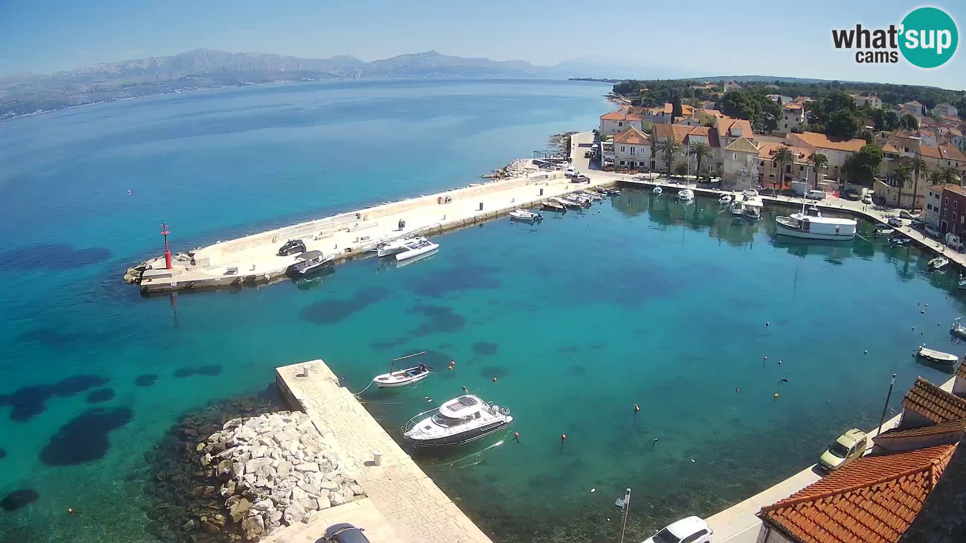 Webcam Sutivan Panorama – Vista en vivo desde la isla de Brač