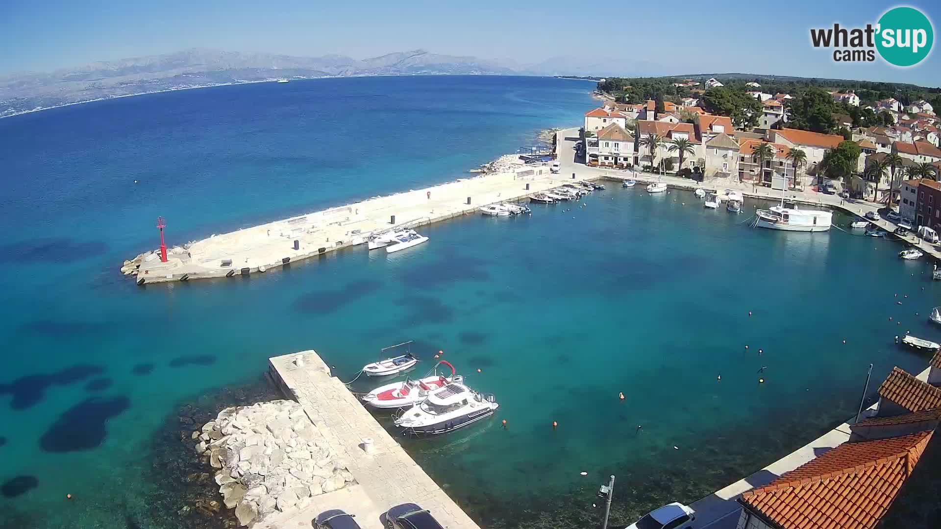 Webcam Sutivan Panorama – Vista en vivo desde la isla de Brač