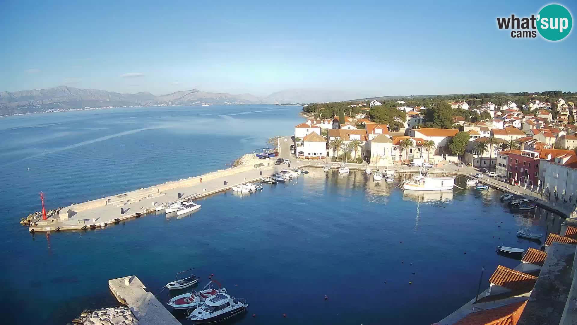 Web kamera Sutivan panorama – Pogled uživo s otoka Brača