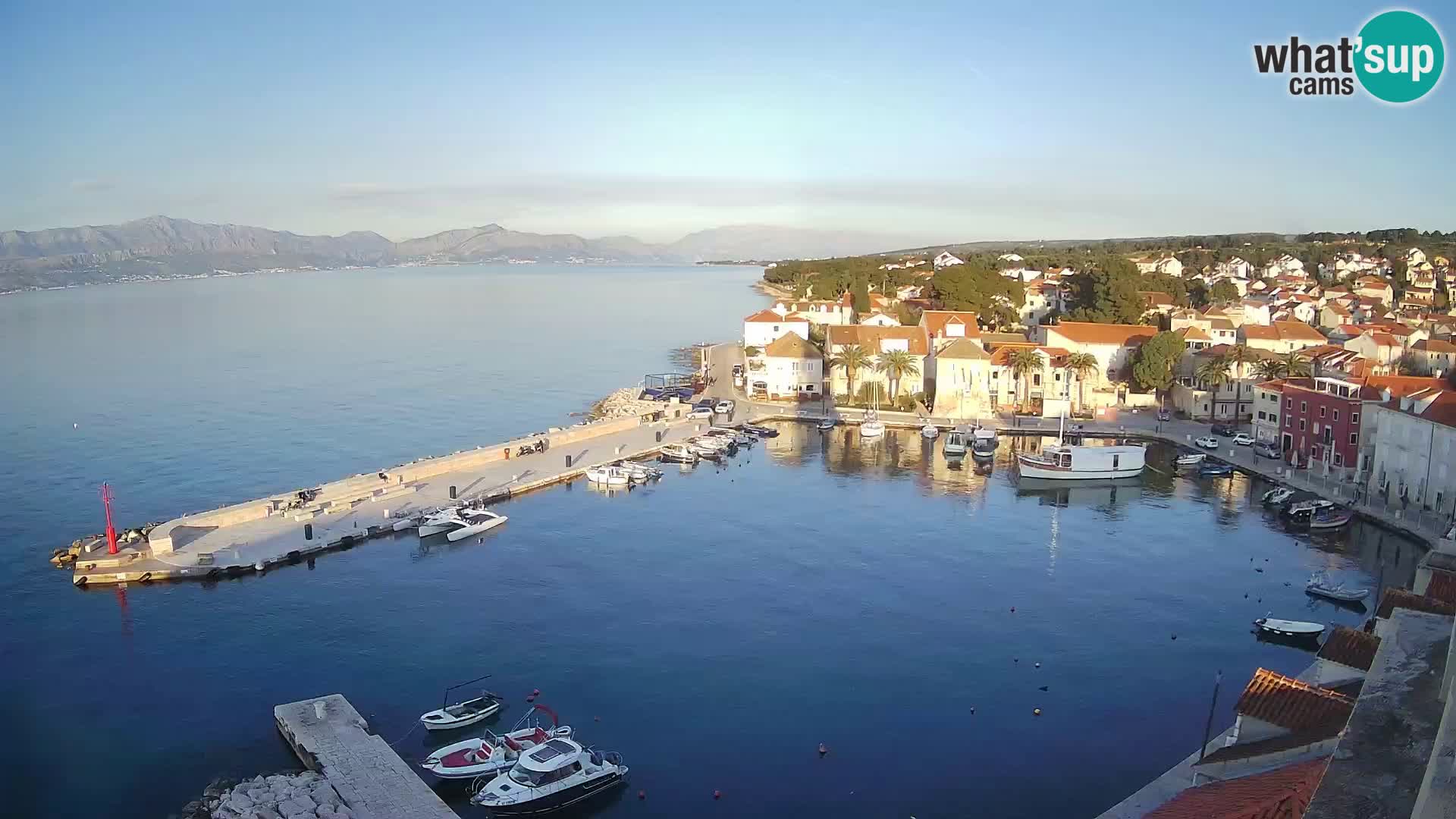 Web kamera Sutivan panorama – Pogled uživo s otoka Brača