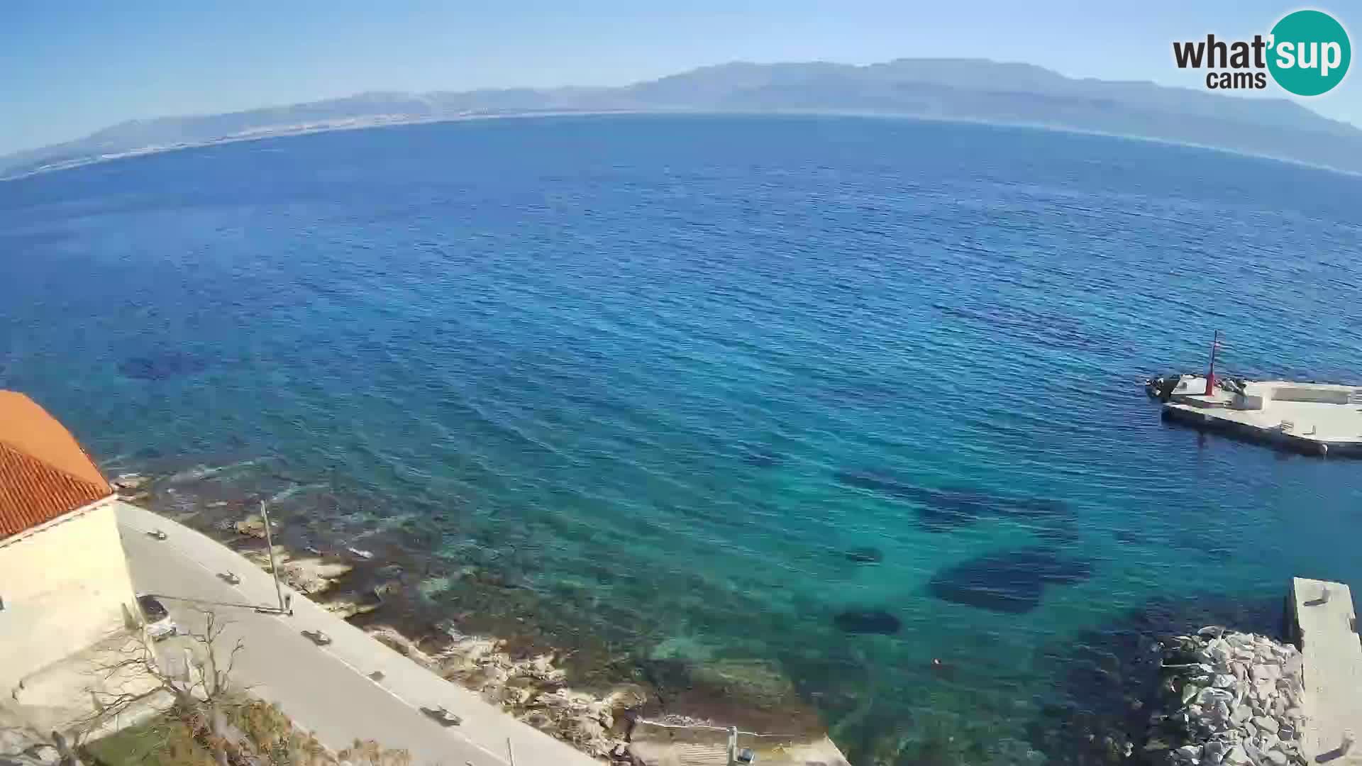 Web kamera Sutivan panorama – Pogled uživo s otoka Brača