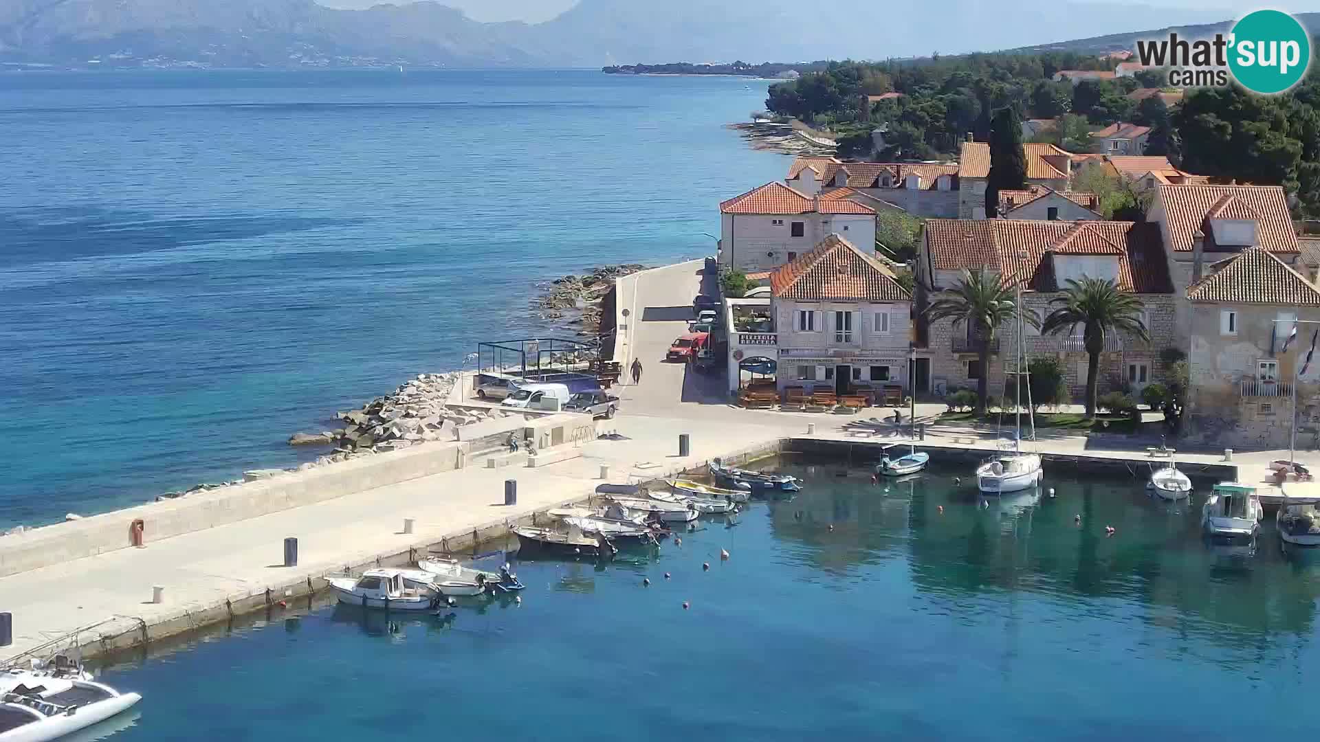 Webcam Sutivan panorama – Vista live dall’isola di Brač