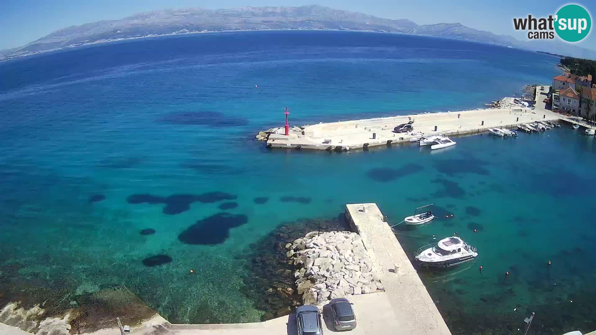 Webcam Sutivan panorama – Vista live dall’isola di Brač