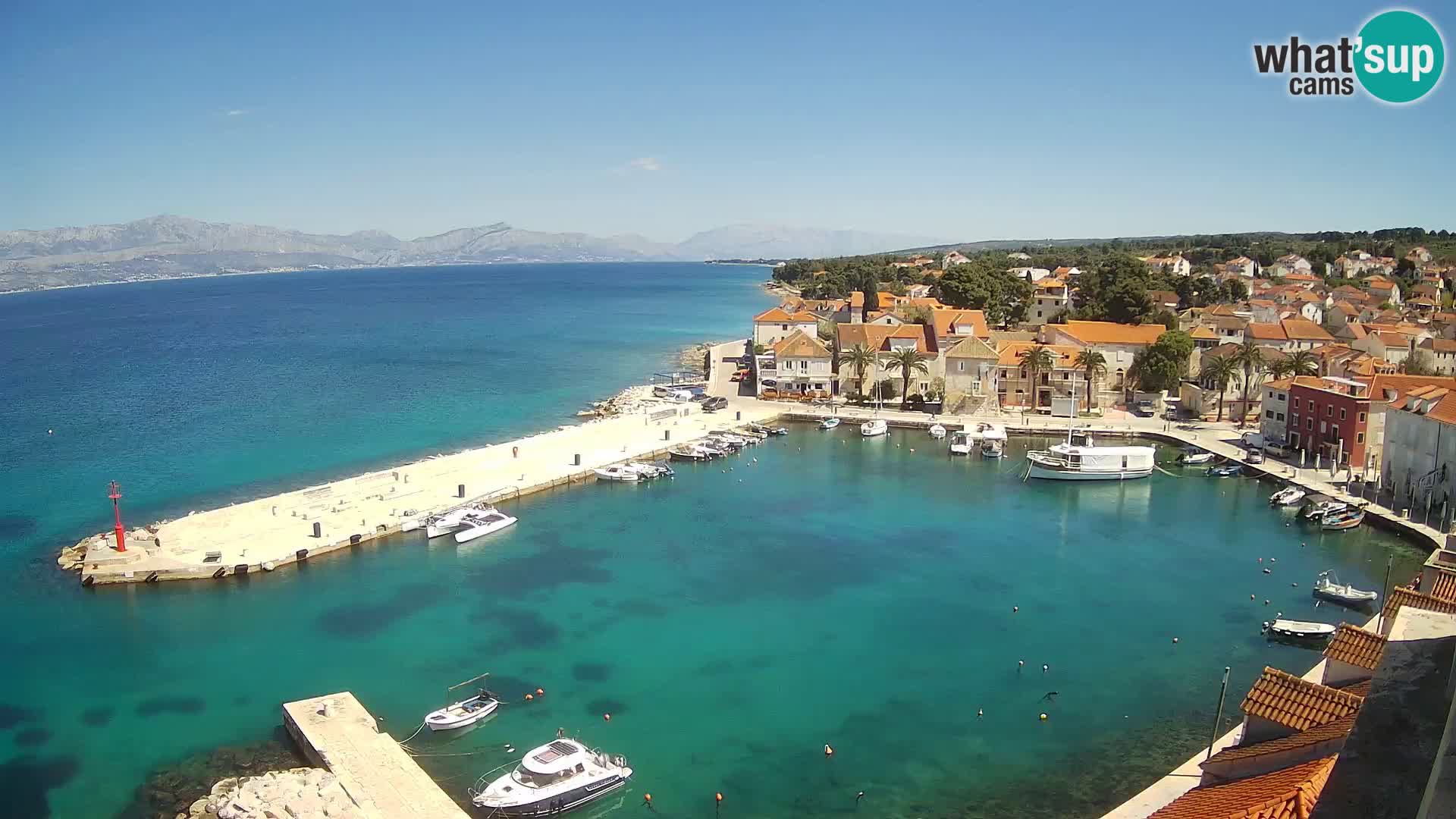 Webcam Sutivan panorama – Vista live dall’isola di Brač