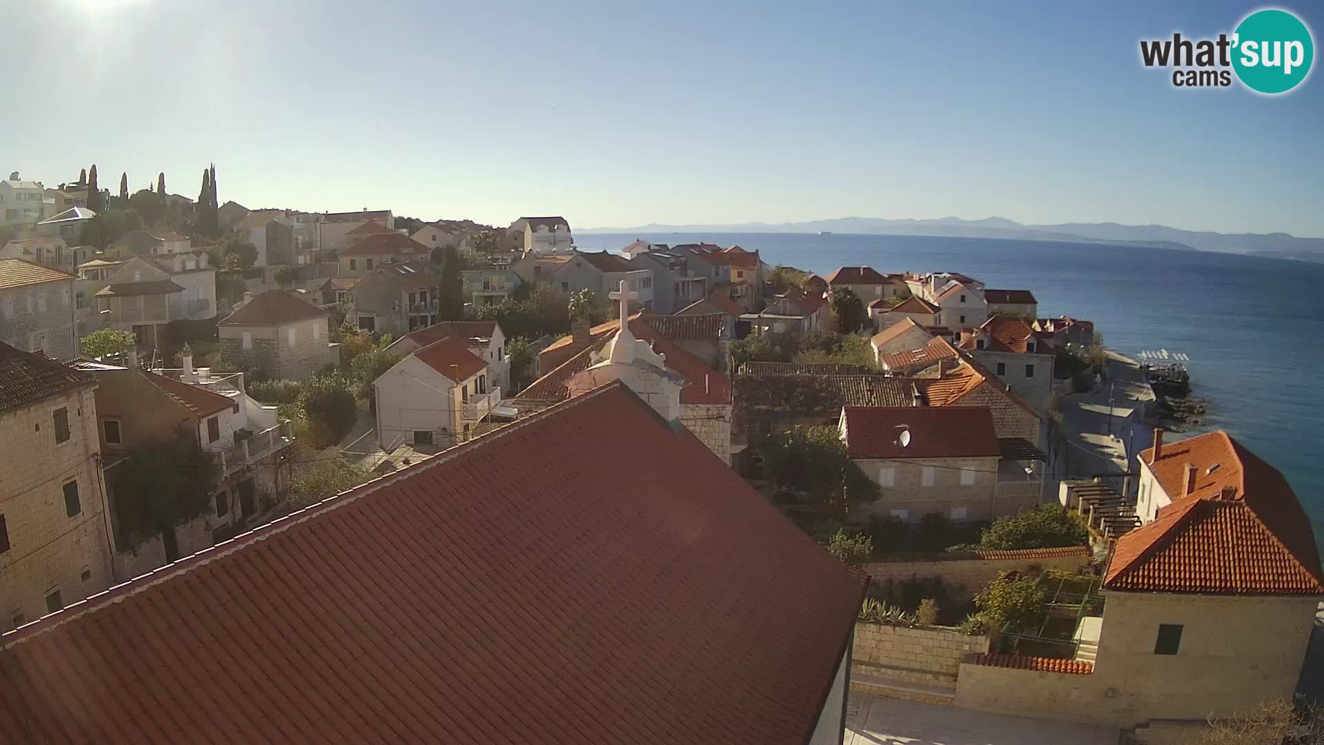 Web kamera Sutivan panorama – Pogled uživo s otoka Brača