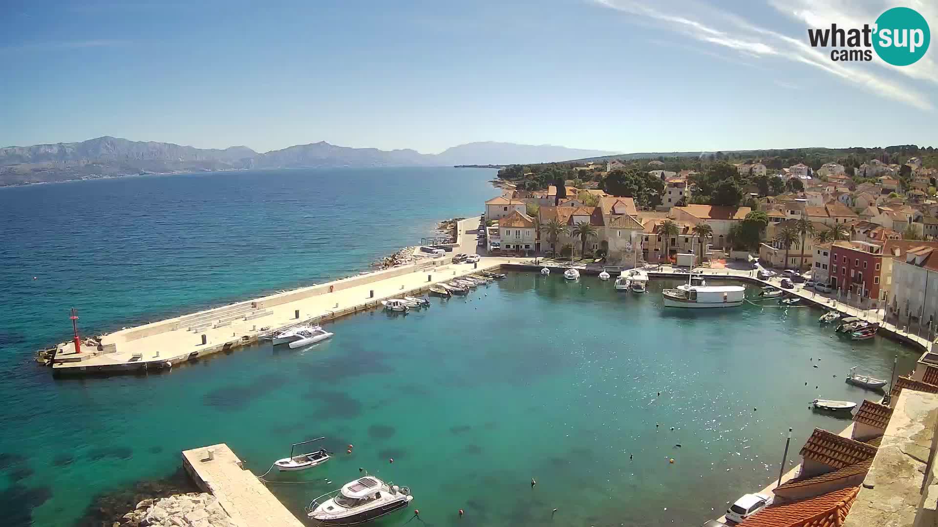 Webcam Sutivan panorama – Vista live dall’isola di Brač