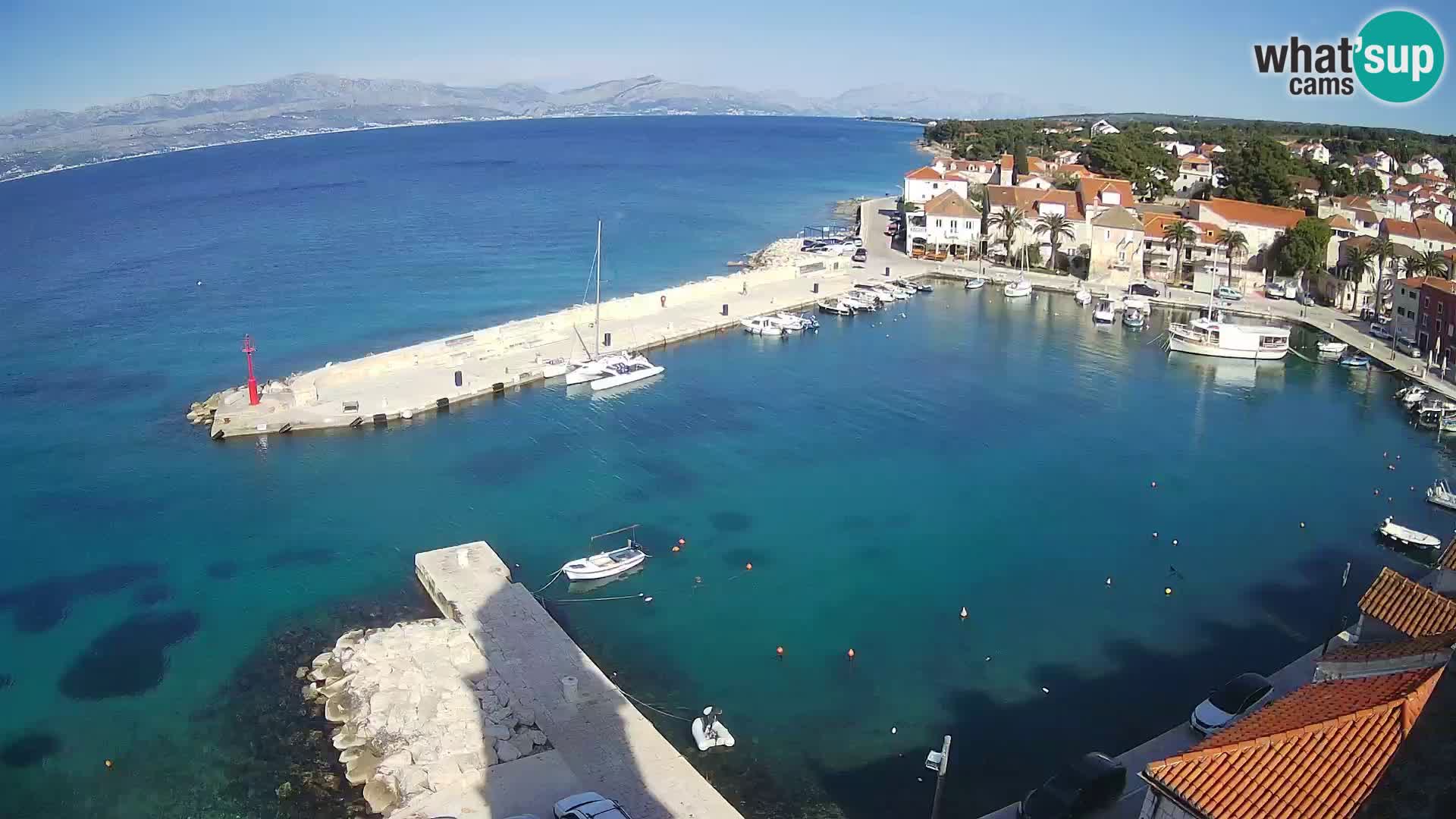 Webcam Sutivan Panorama – Vista en vivo desde la isla de Brač