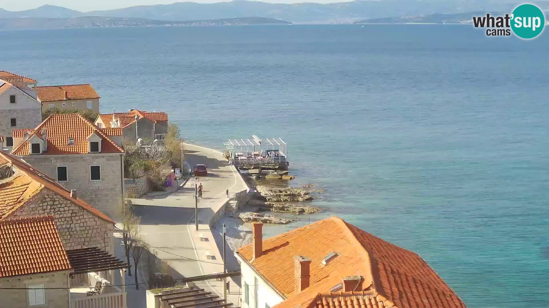 Web kamera Sutivan panorama – Pogled uživo s otoka Brača