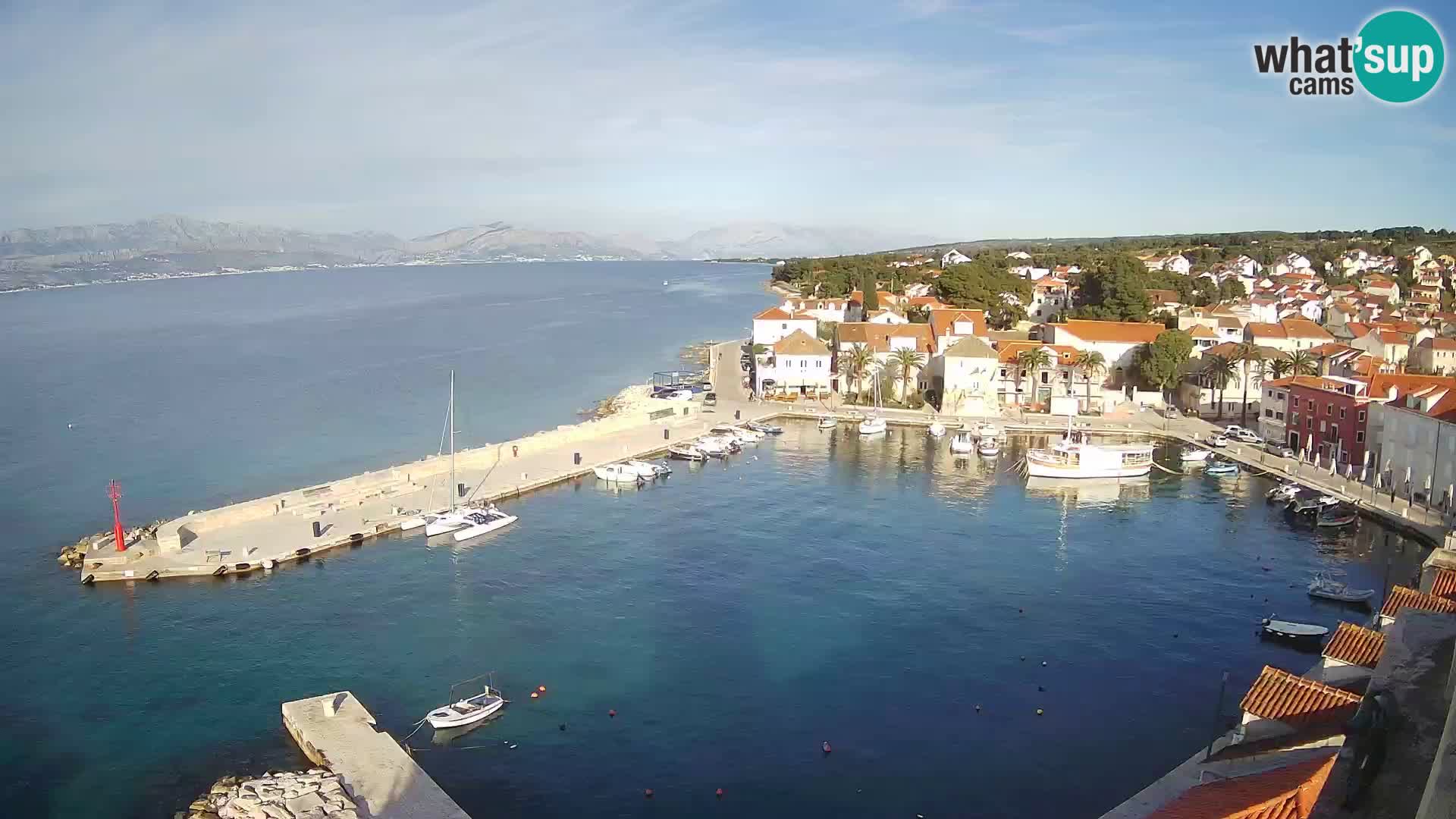 Webcam Sutivan Panorama – Vista en vivo desde la isla de Brač