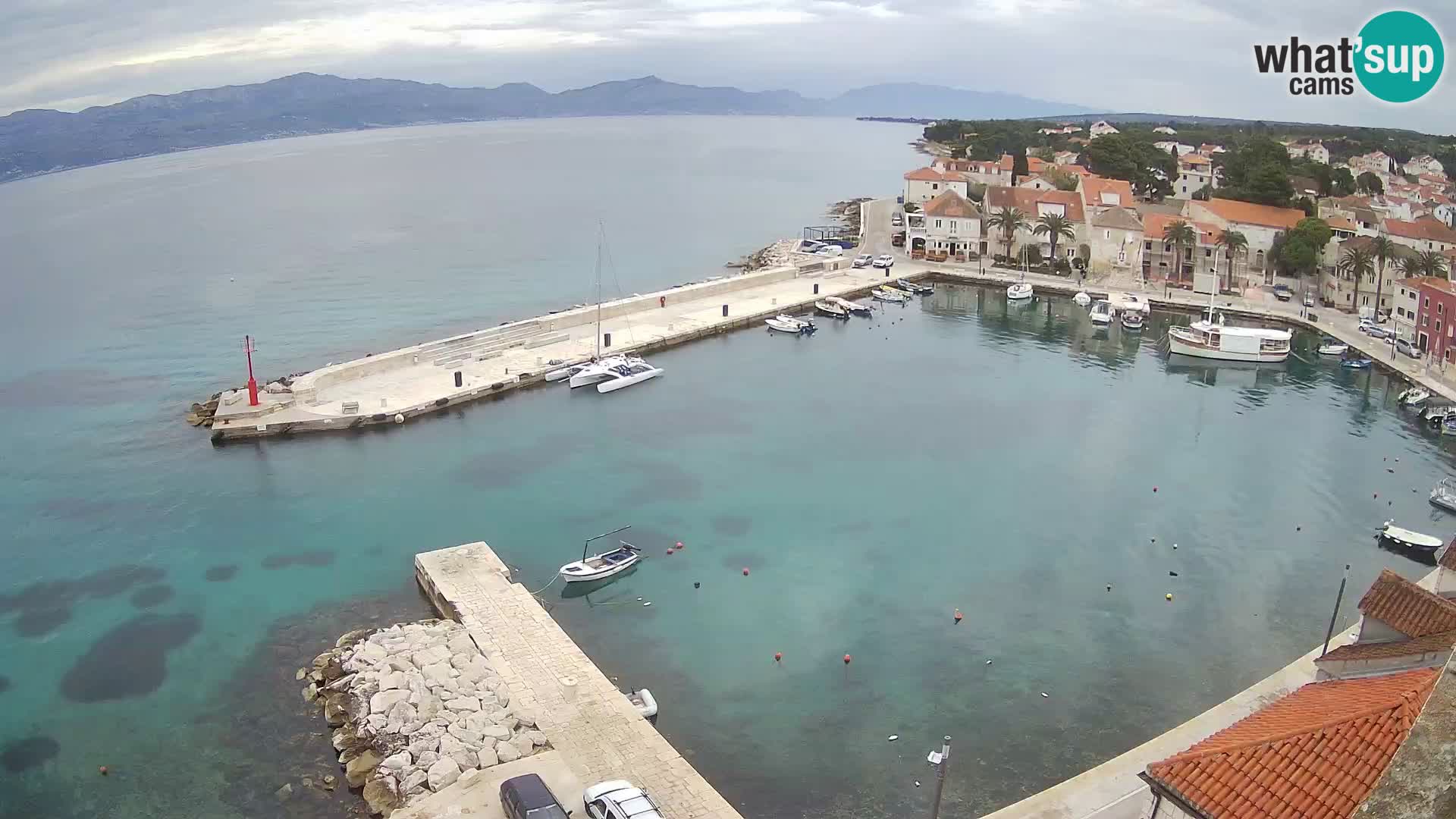 Webcam Sutivan panorama – Vista live dall’isola di Brač