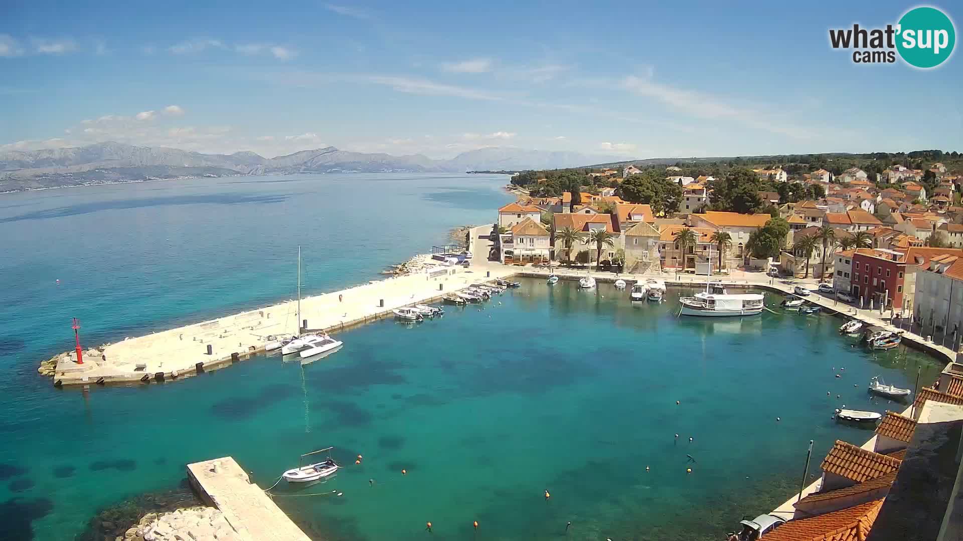 Webcam Sutivan Panorama – Vista en vivo desde la isla de Brač