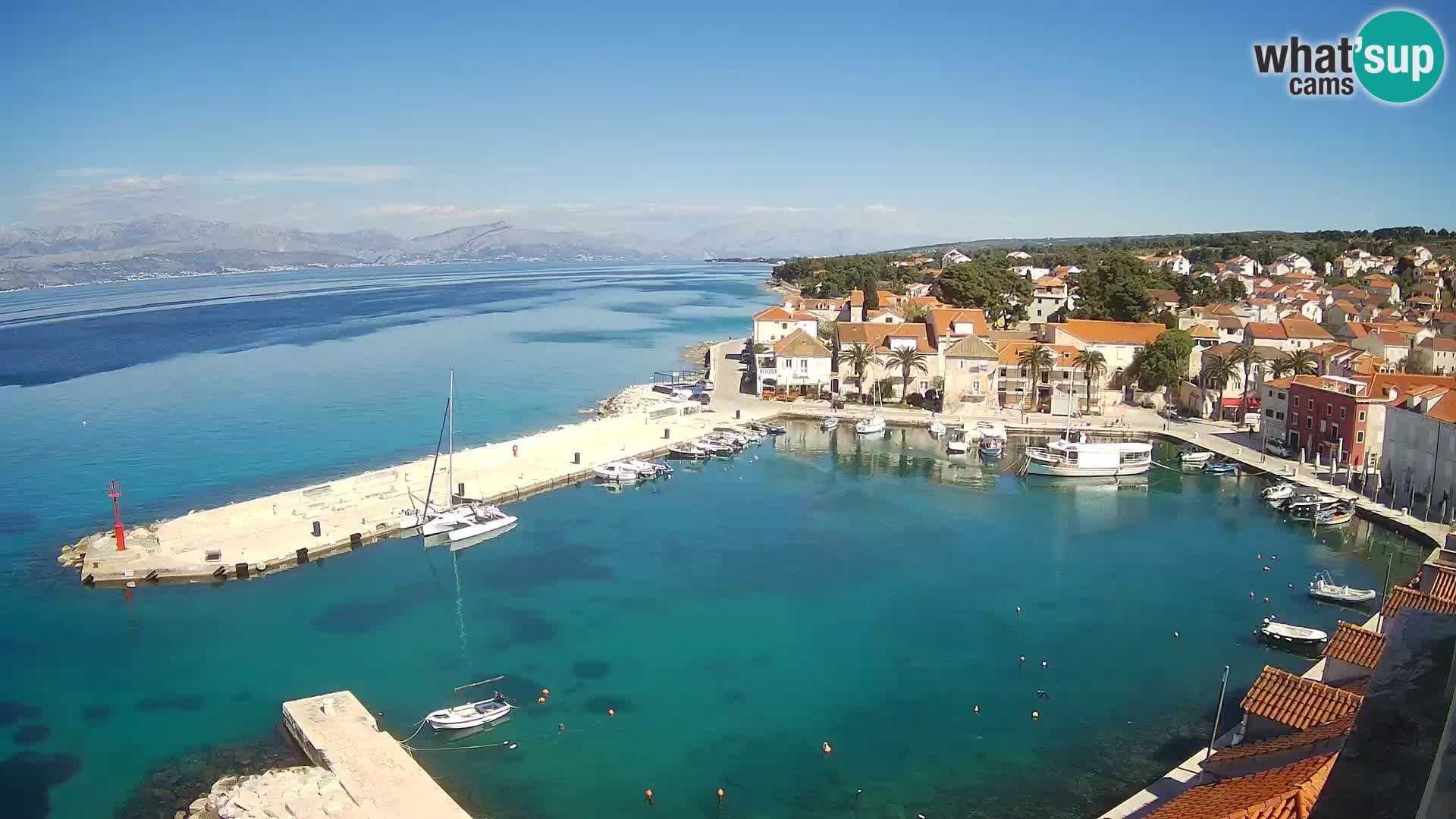 Webcam Sutivan Panorama – Vista en vivo desde la isla de Brač