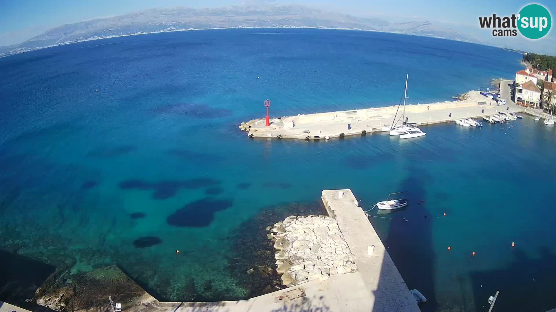 Webcam Sutivan panorama – Vista live dall’isola di Brač