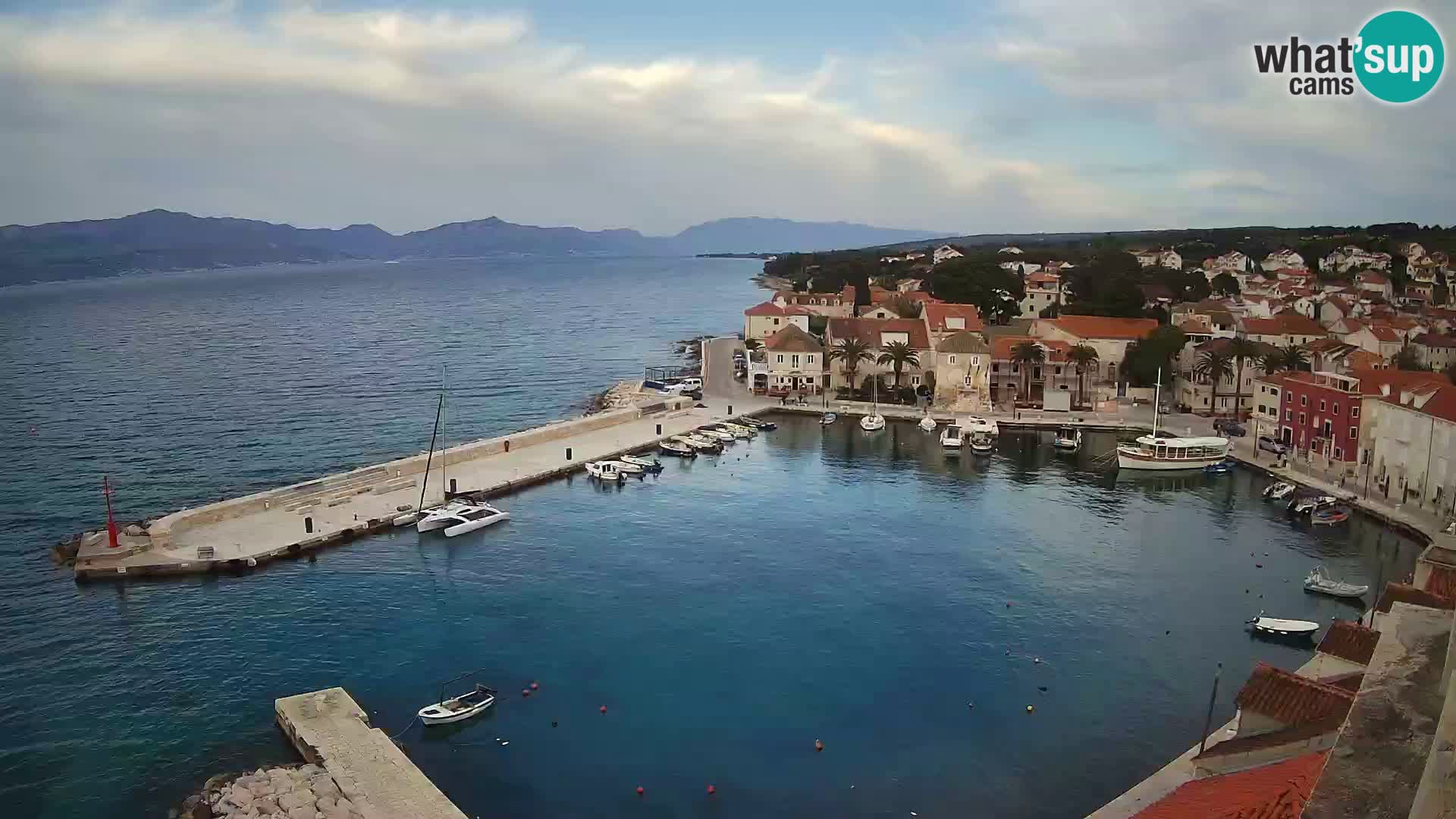 Webcam Sutivan Panorama – Vista en vivo desde la isla de Brač