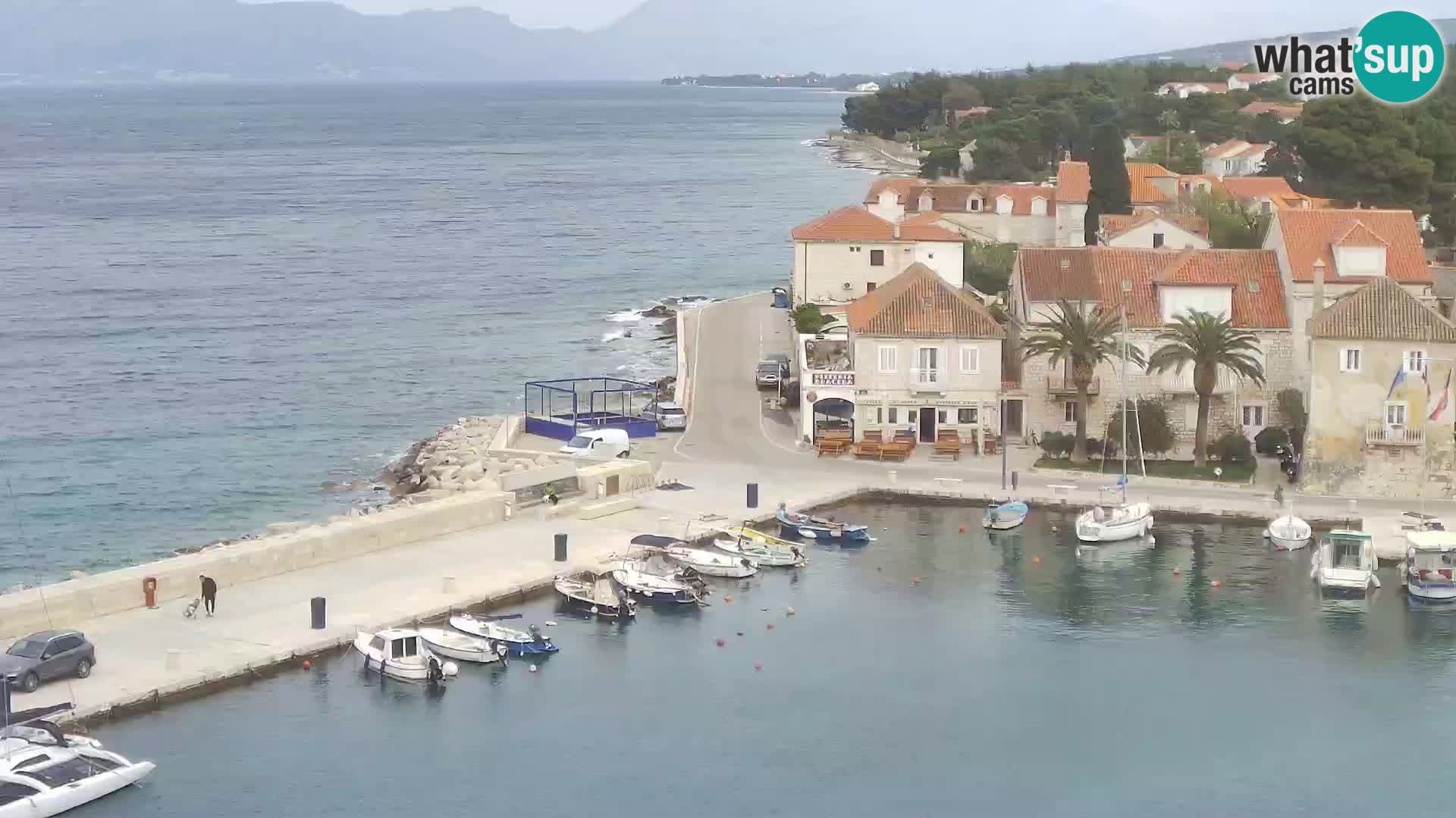 Web kamera Sutivan panorama – Pogled uživo s otoka Brača