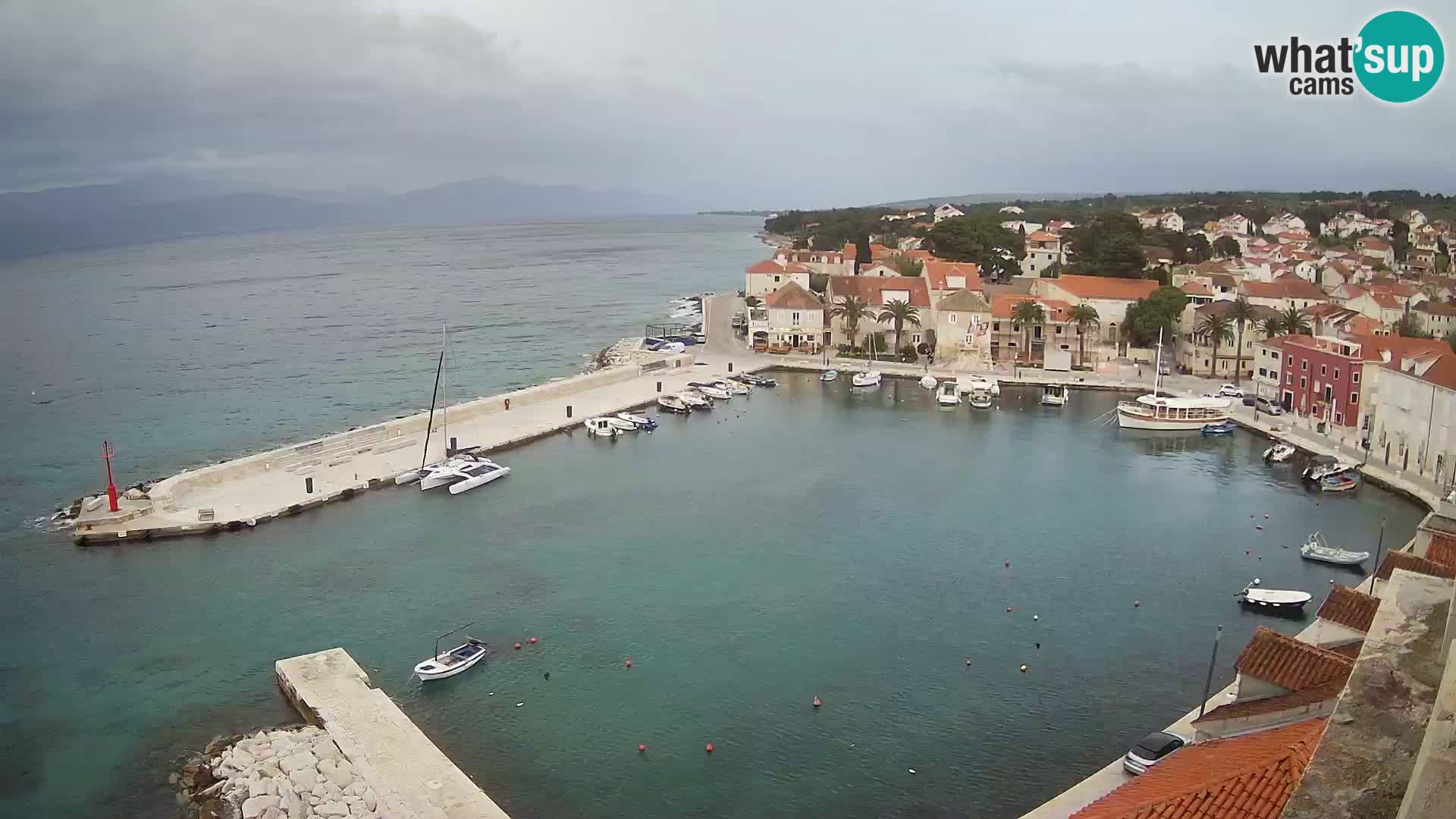 Webcam Sutivan panorama – Vista live dall’isola di Brač