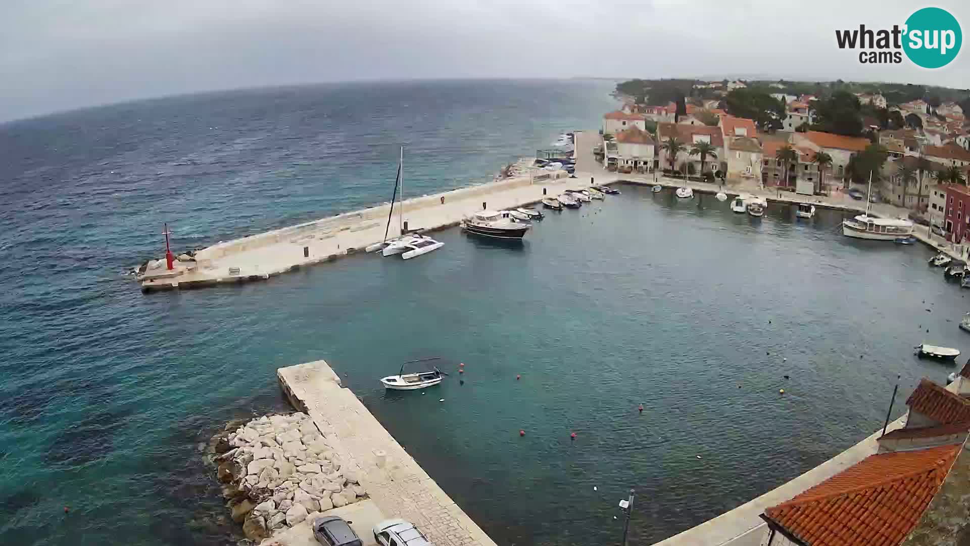 Webcam Sutivan panorama – Vista live dall’isola di Brač