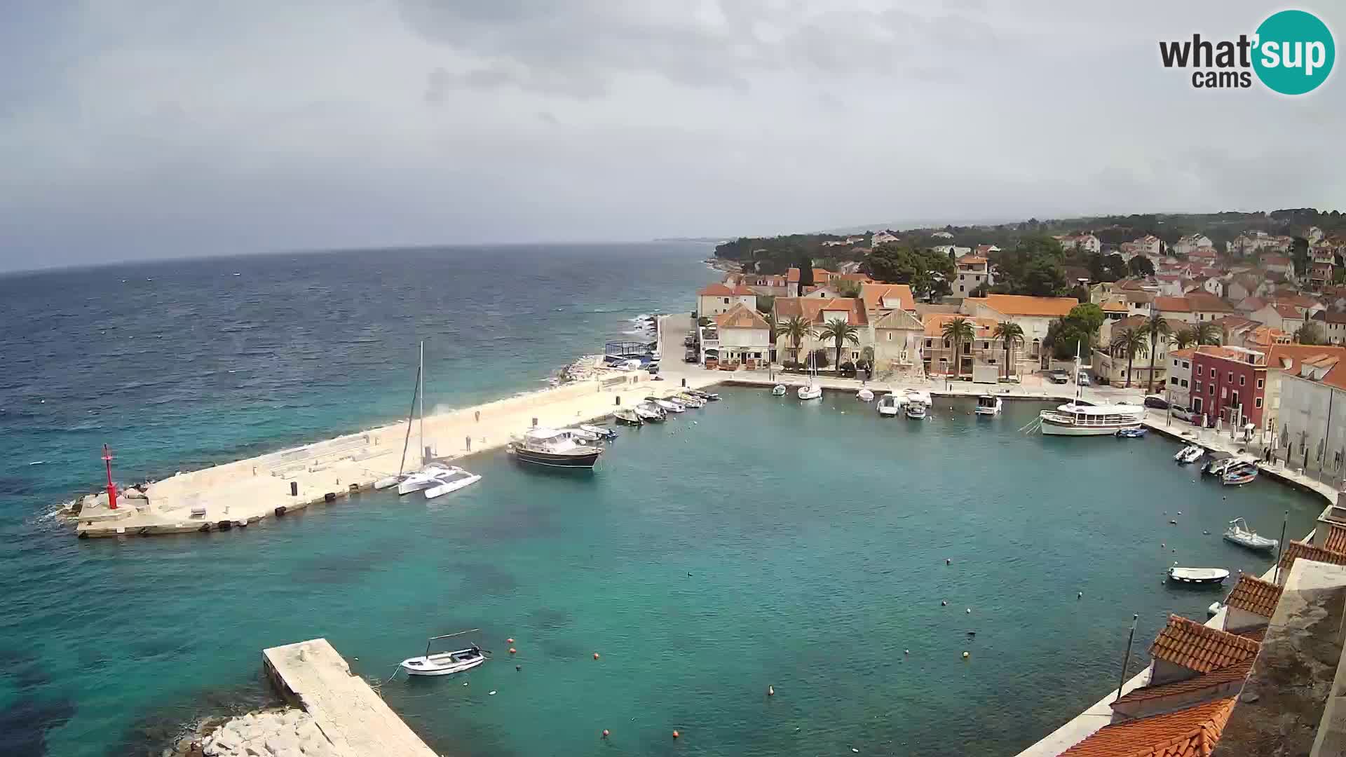 Webcam Sutivan Panorama – Vista en vivo desde la isla de Brač