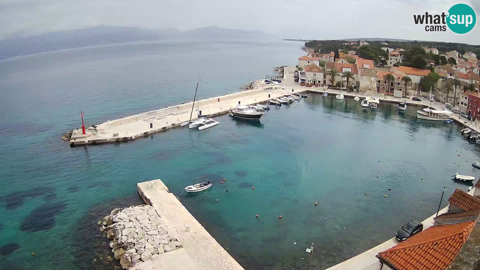 Webcam Sutivan Panorama – Vista en vivo desde la isla de Brač