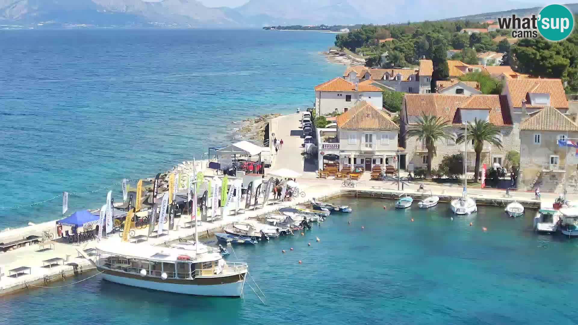 Web kamera Sutivan panorama – Pogled uživo s otoka Brača