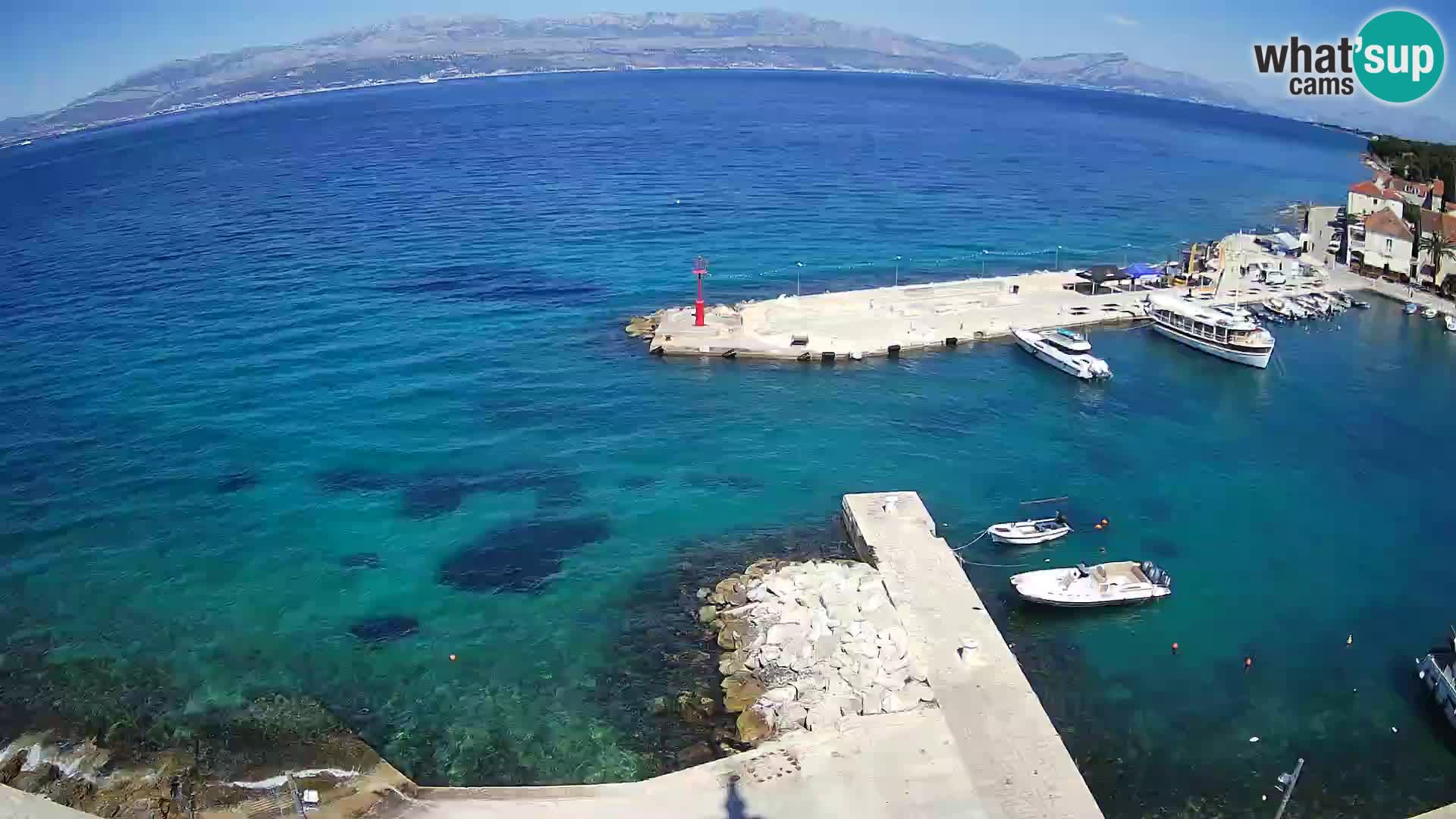 Webcam Sutivan panorama – Vista live dall’isola di Brač