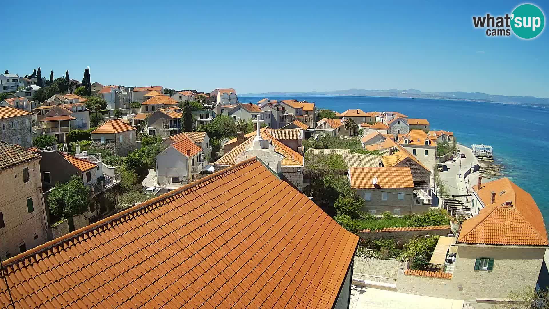 Web kamera Sutivan panorama – Pogled uživo s otoka Brača