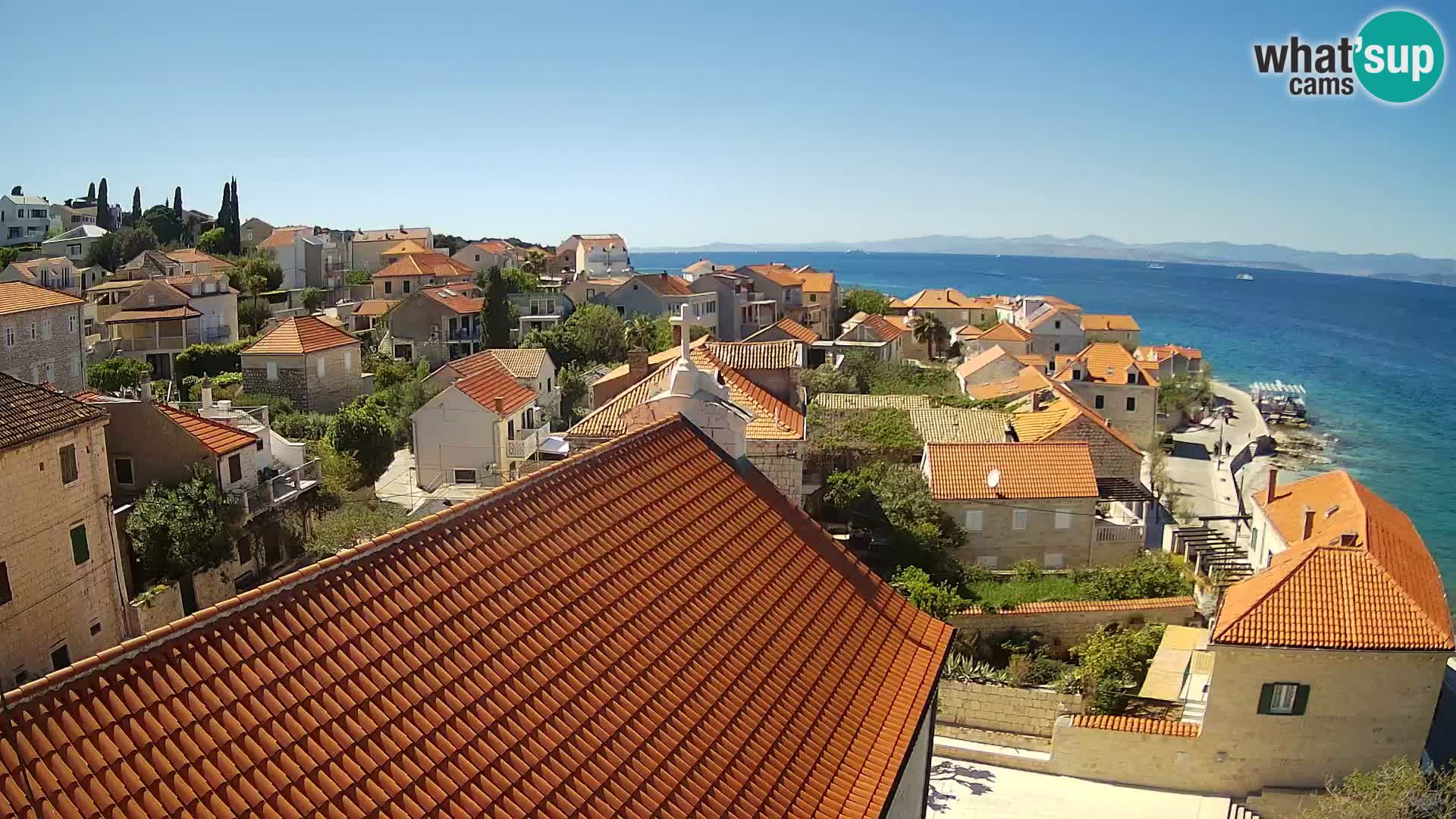 Web kamera Sutivan panorama – Pogled uživo s otoka Brača